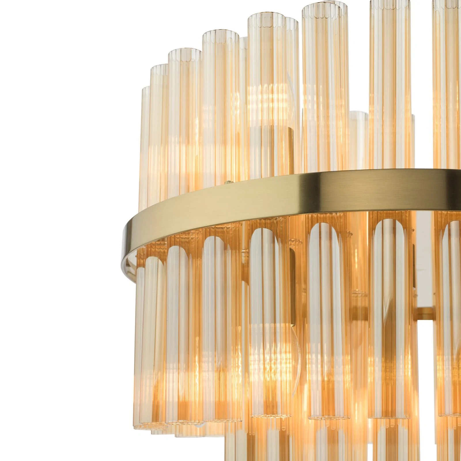 Imani 12 Light Ceiling Light- Natural Brass/ Polished Chrome - Image 3