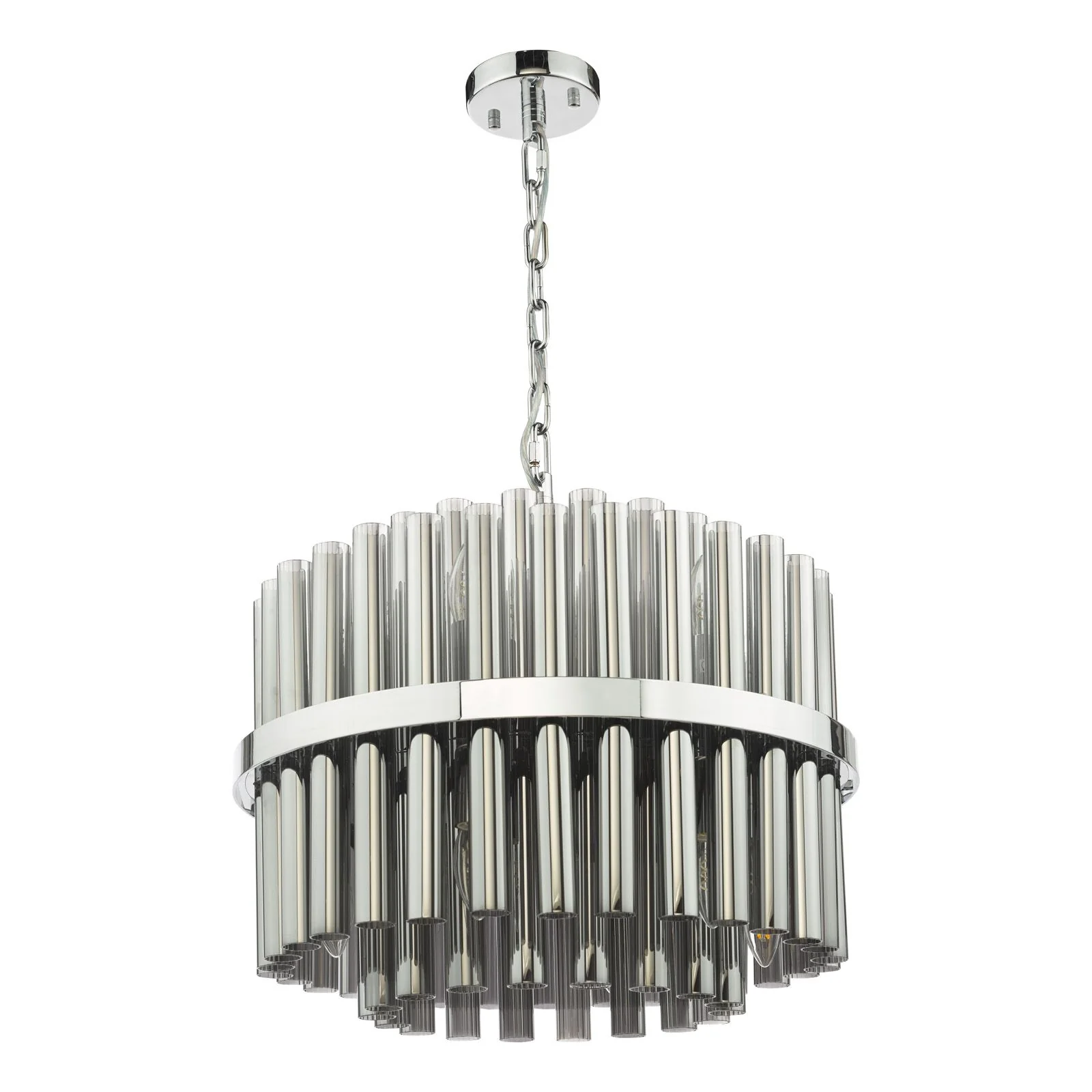 Imani 12 Light Ceiling Light- Natural Brass/ Polished Chrome - Image 6