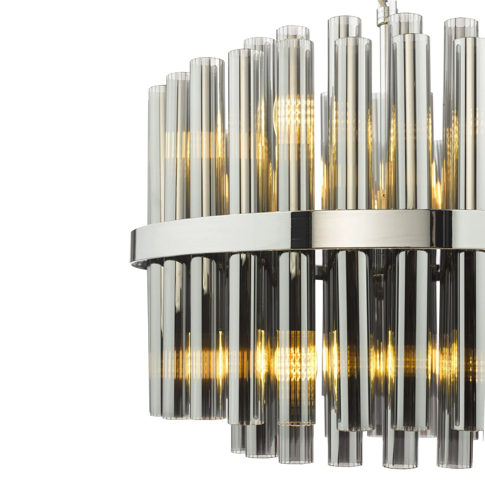 Imani 12 Light Ceiling Light- Natural Brass/ Polished Chrome - Image 7