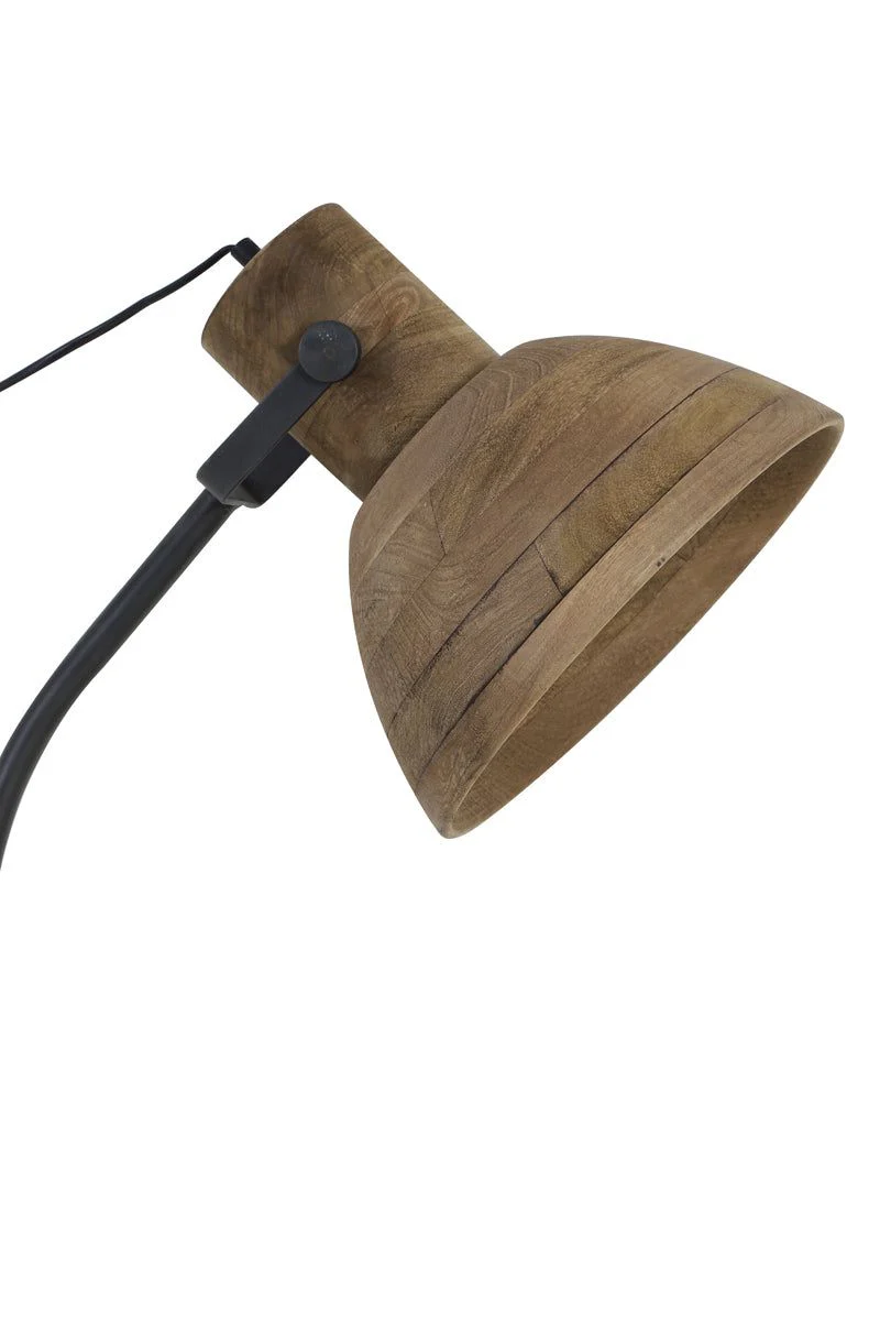 Imbert Floor Lamp - Dark Brown & Matt Black Finish - Image 4