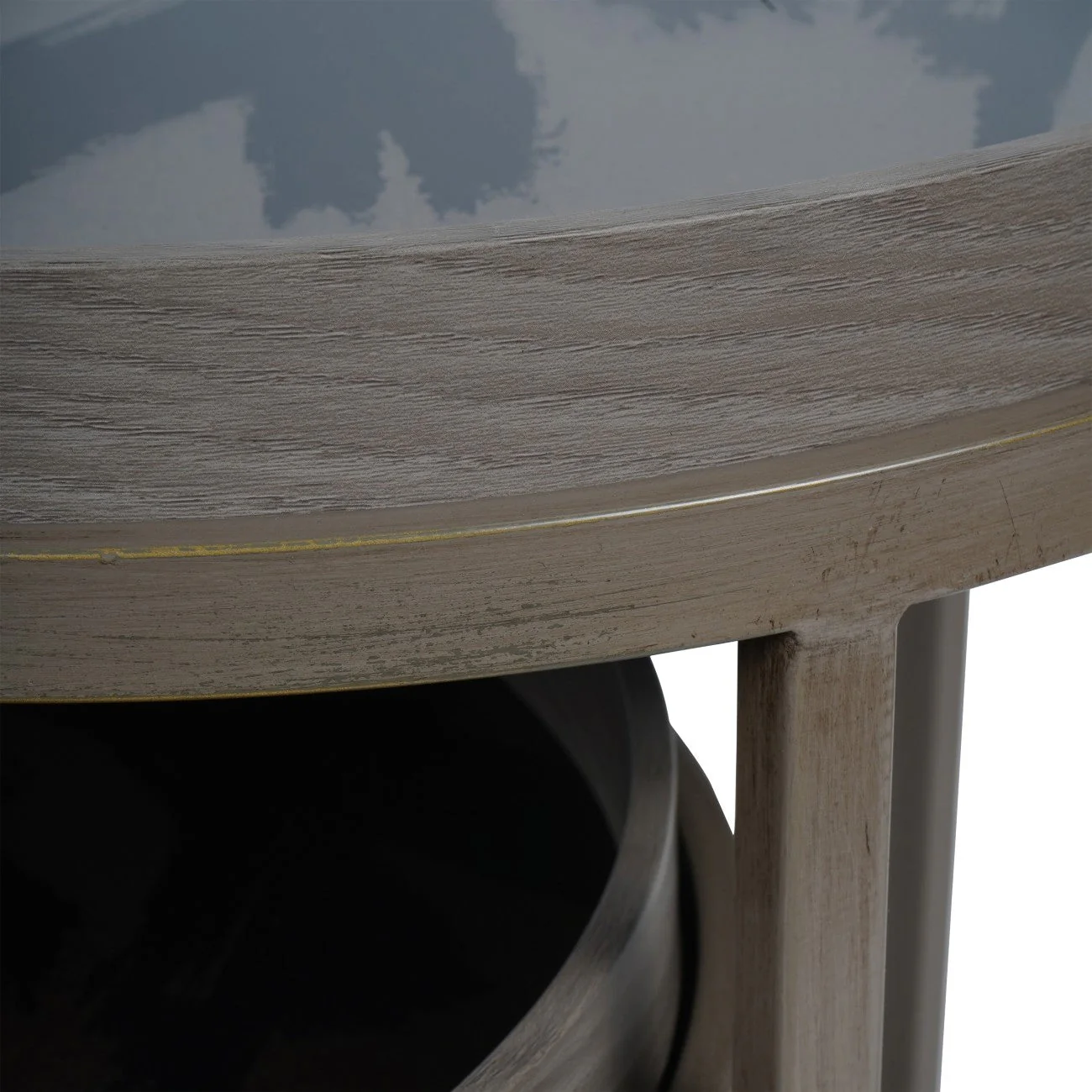 Impasto Brushstroke Set of 2 Side Tray Tables - Image 4