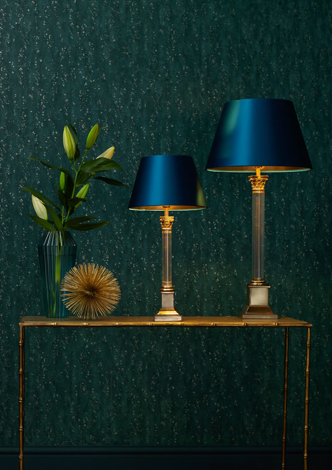 Imperial Small/Large Table Lamp Glass And Bronze Base Only B22 - Image 13