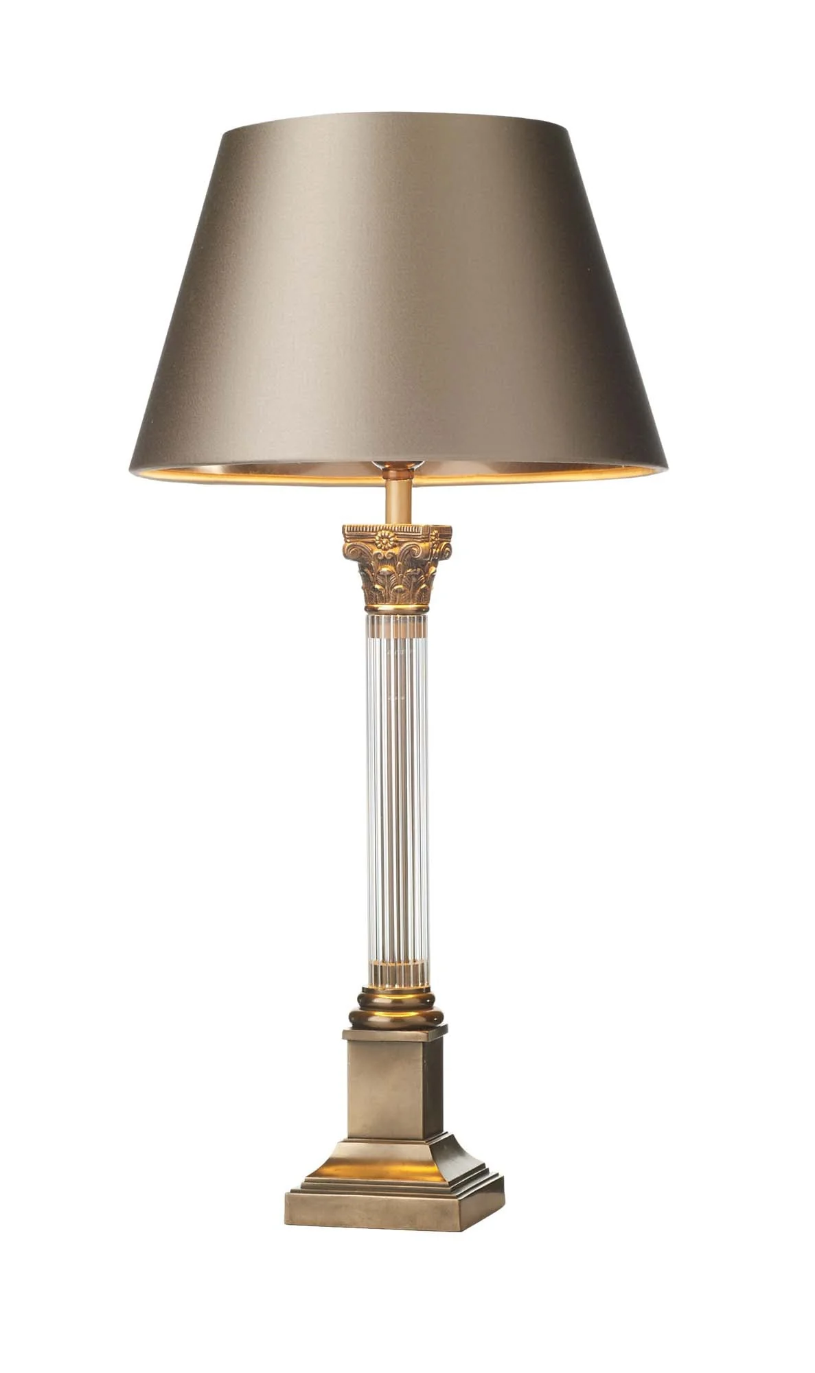 Imperial Small/Large Table Lamp Glass And Bronze Base Only B22 - Image 3