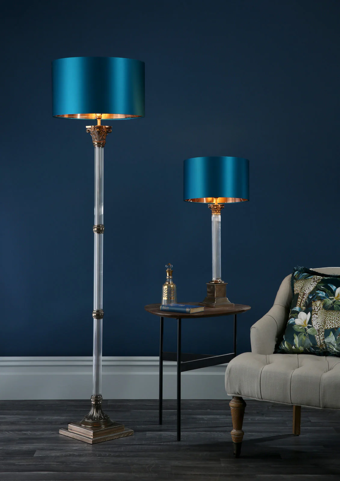 Imperial Small/Large Table Lamp Glass And Bronze Base Only B22 - Image 6