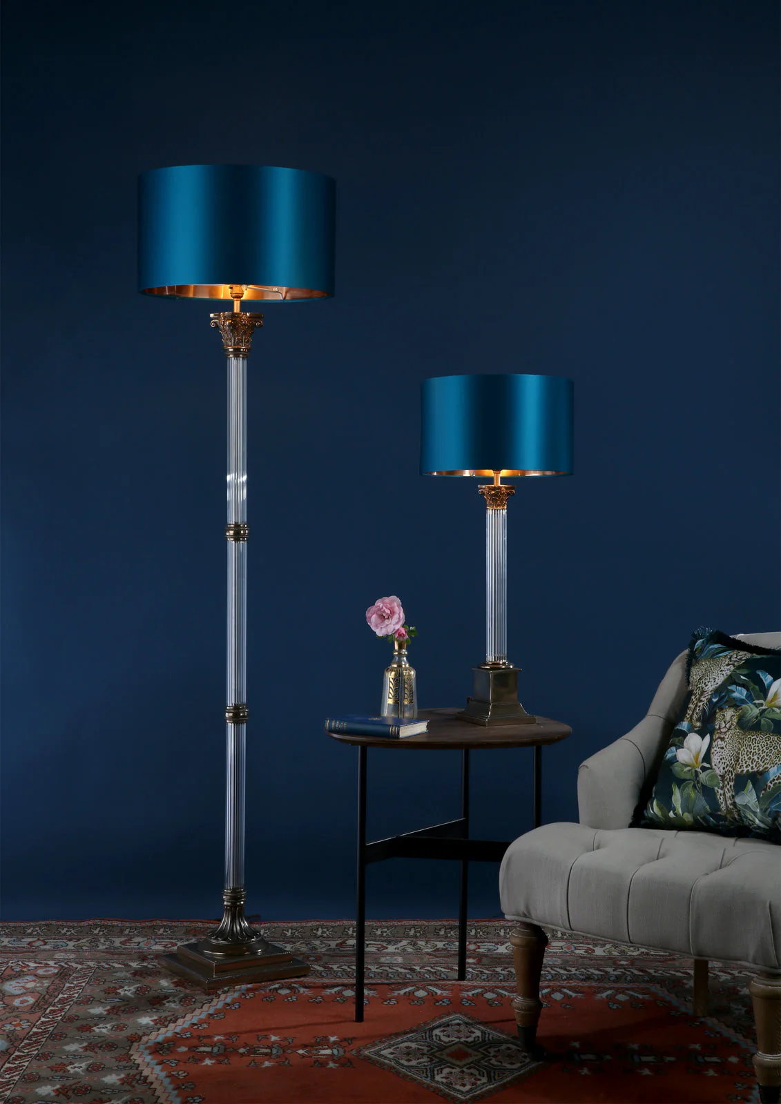Imperial Small/Large Table Lamp Glass And Bronze Base Only B22 - Image 7