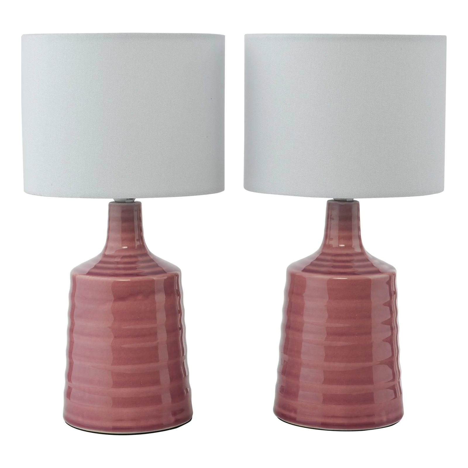 Inci Table Lamp- Pink/ Cream With Shade - Image 2