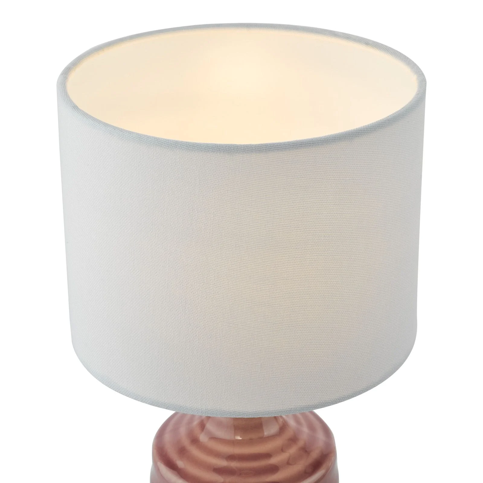 Inci Table Lamp- Pink/ Cream With Shade - Image 3