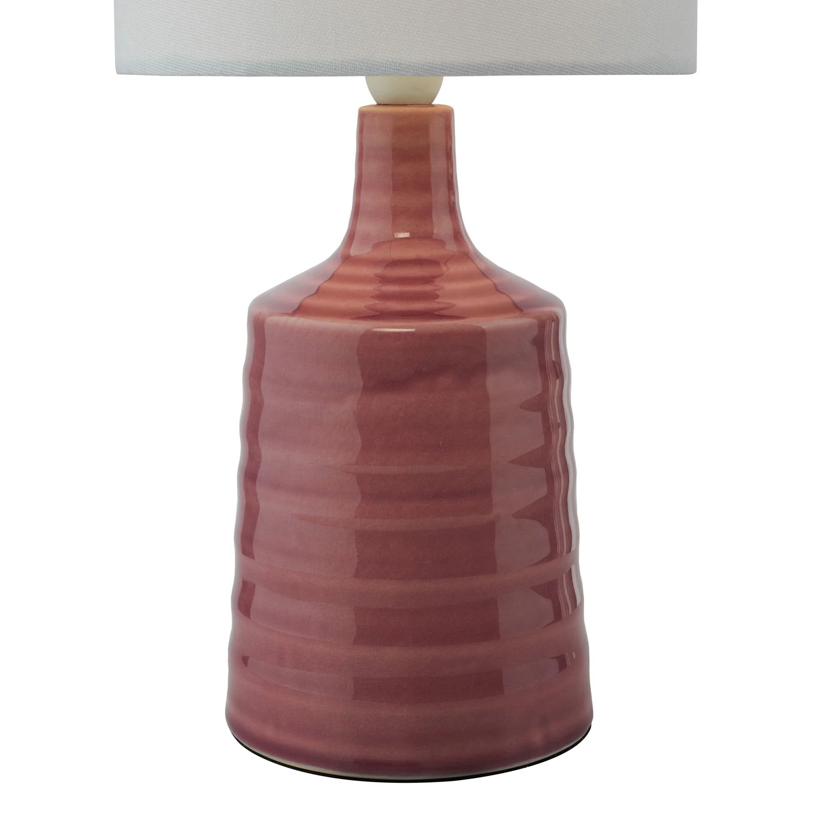 Inci Table Lamp- Pink/ Cream With Shade - Image 4