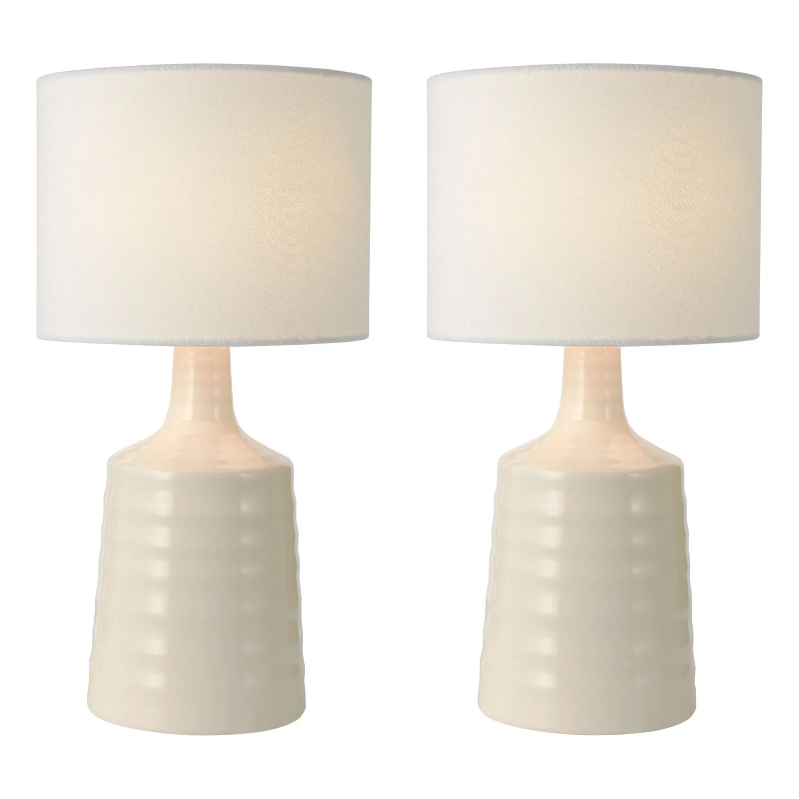 Inci Table Lamp- Pink/ Cream With Shade - Image 5