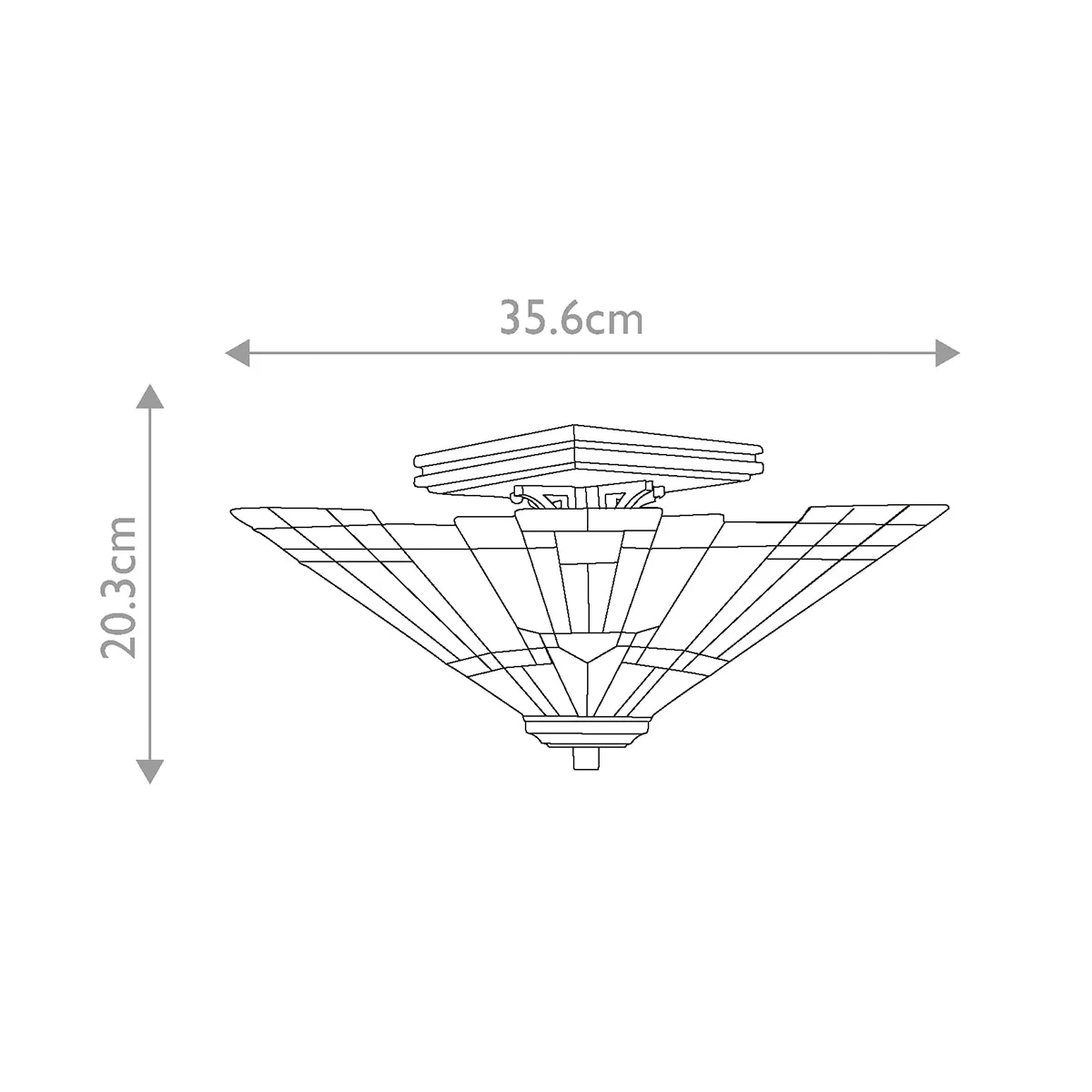 Inglenook 2 Light Semi-Flush - Valiant Bronze - Image 4