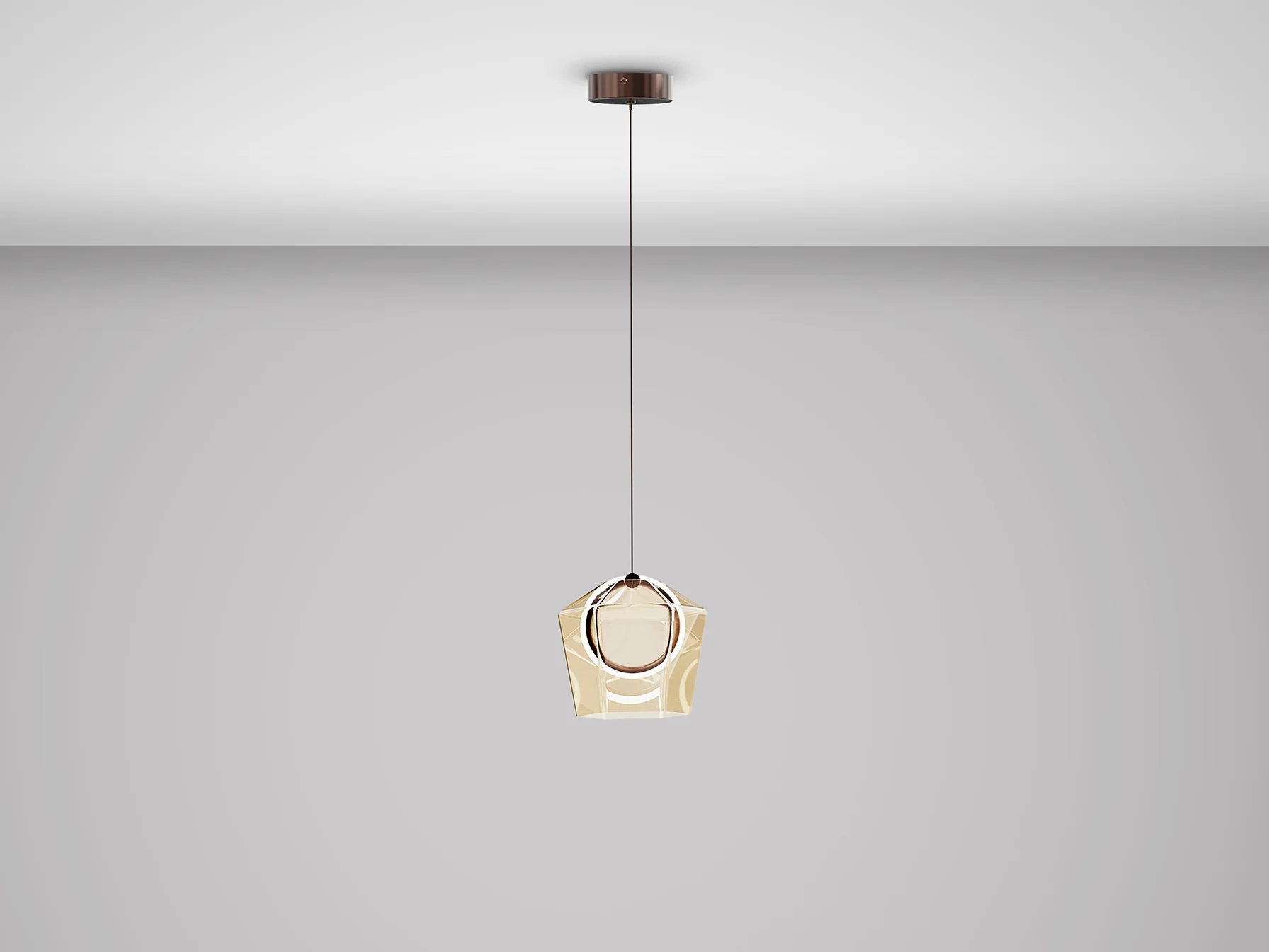 Ingrid Single Pendant - Champagne Finish - Image 2