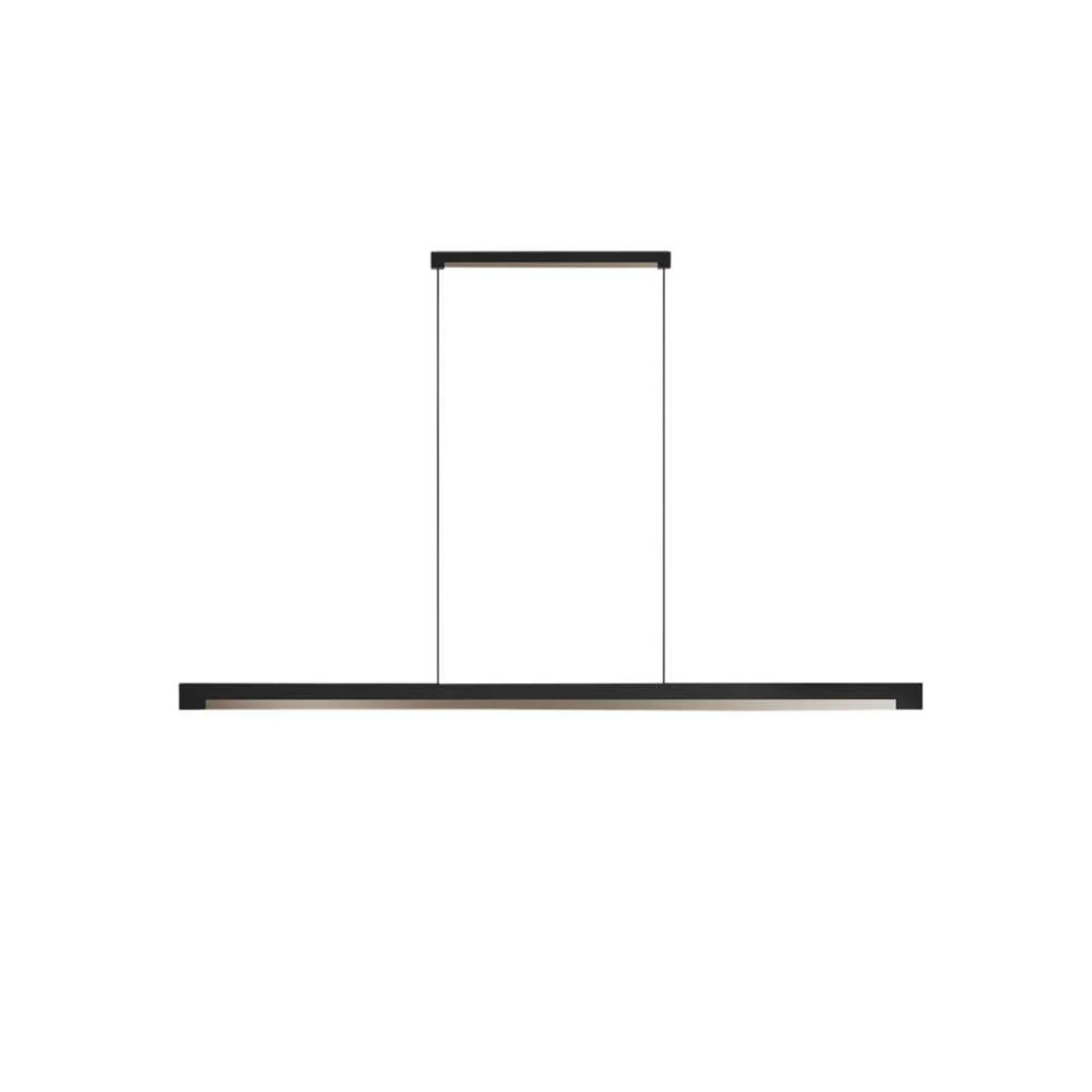 Inlay S1400/ S1900 Linear Pendant- Matt Black/Satin Gold & Silver