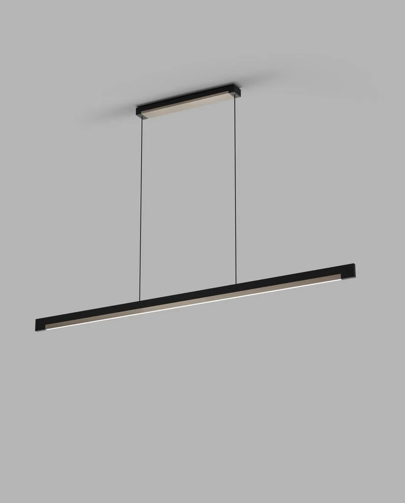 Inlay S1400/ S1900 Linear Pendant- Matt Black/Satin Gold & Silver - Image 3