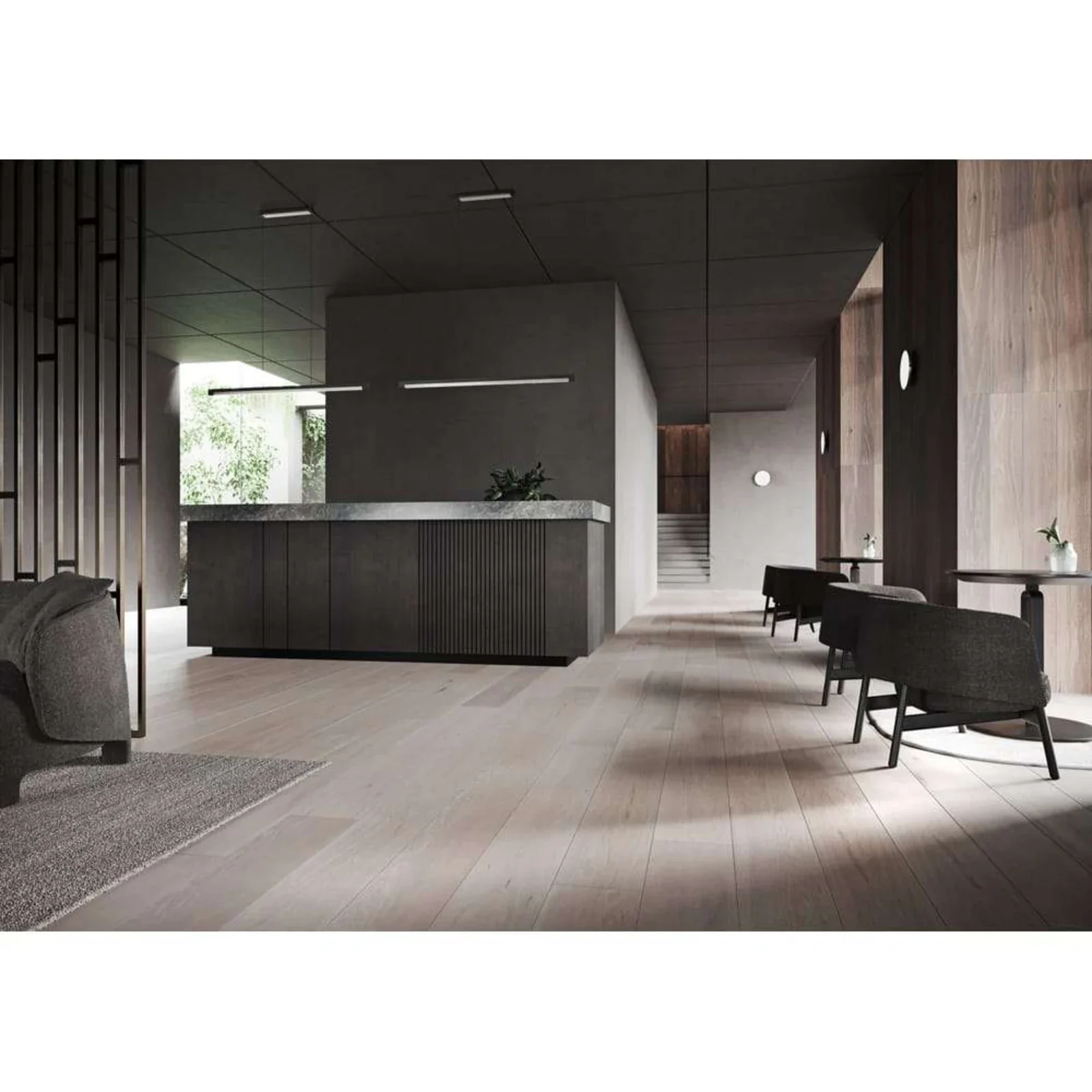 Inlay S1400/ S1900 Linear Pendant- Matt Black/Satin Gold & Silver - Image 5