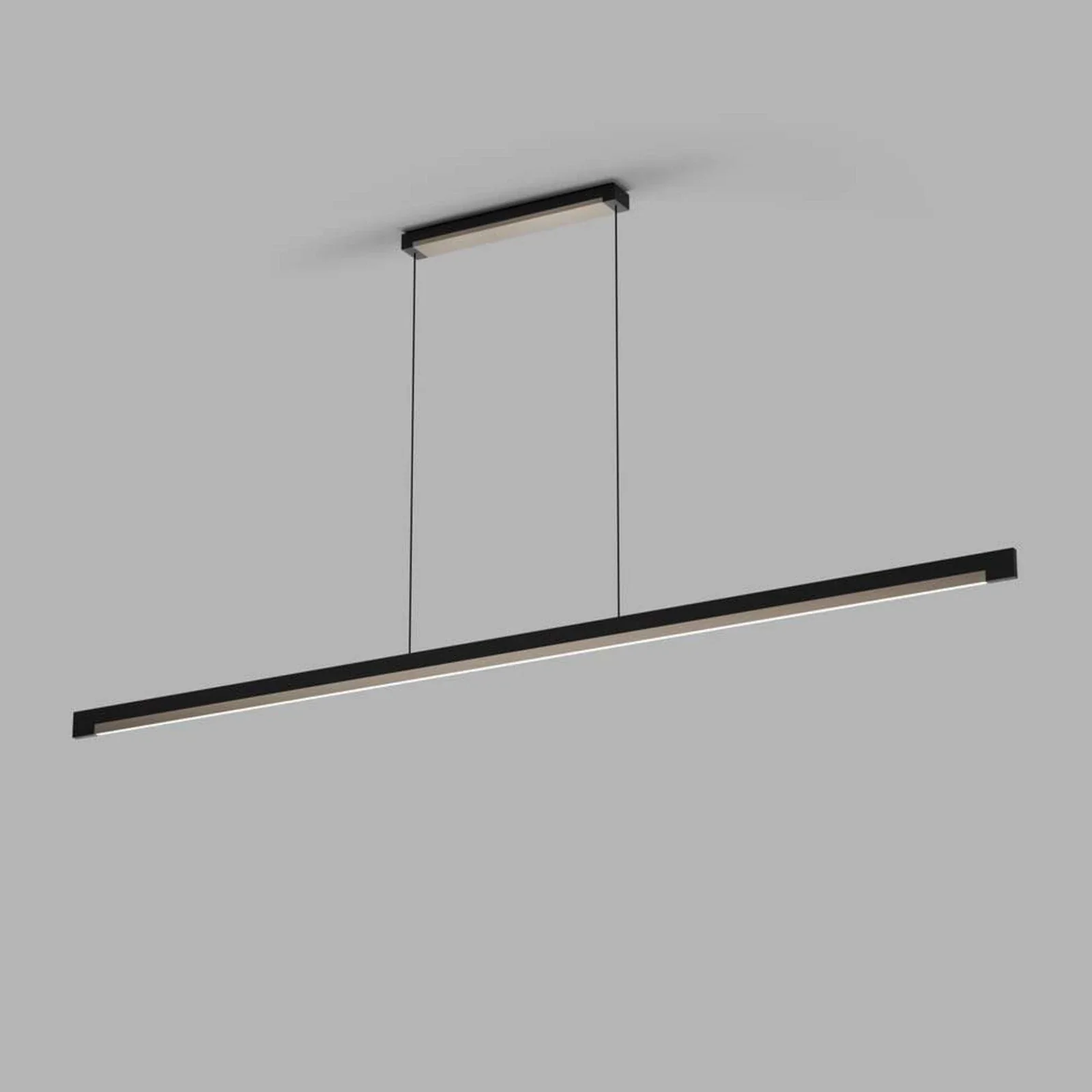 Inlay S1400/ S1900 Linear Pendant- Matt Black/Satin Gold & Silver - Image 9