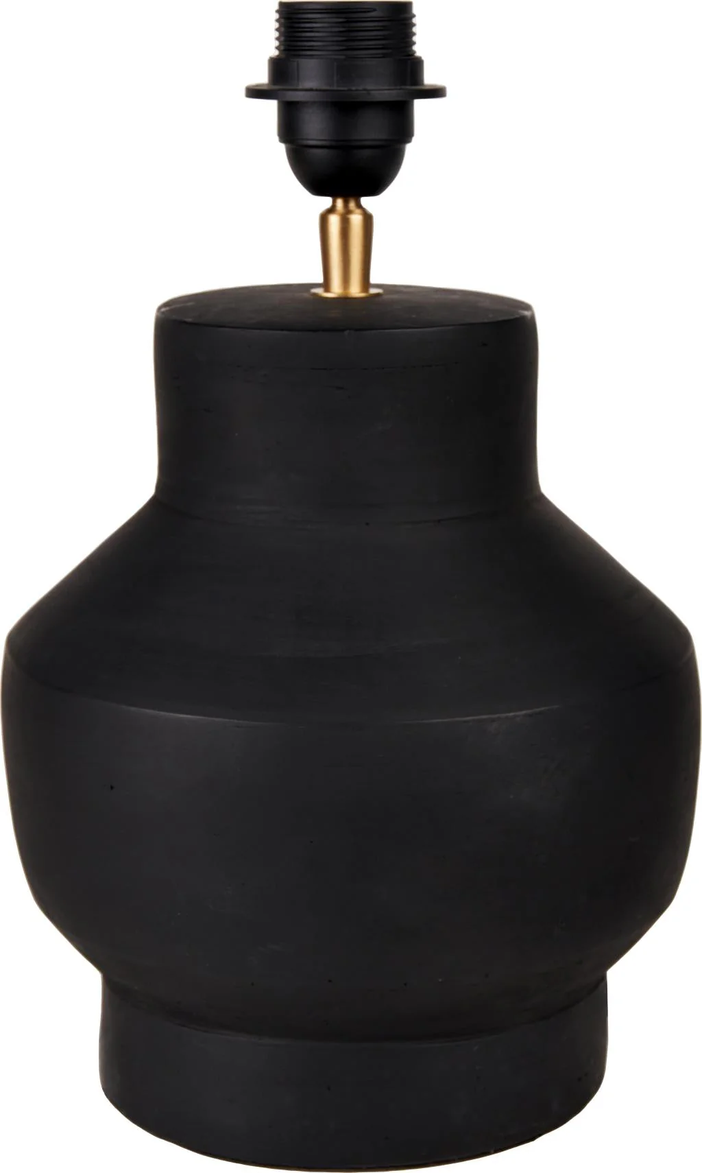 Inna Black/Natural Urn Terracotta Table Lamp  - Base Only - Image 2