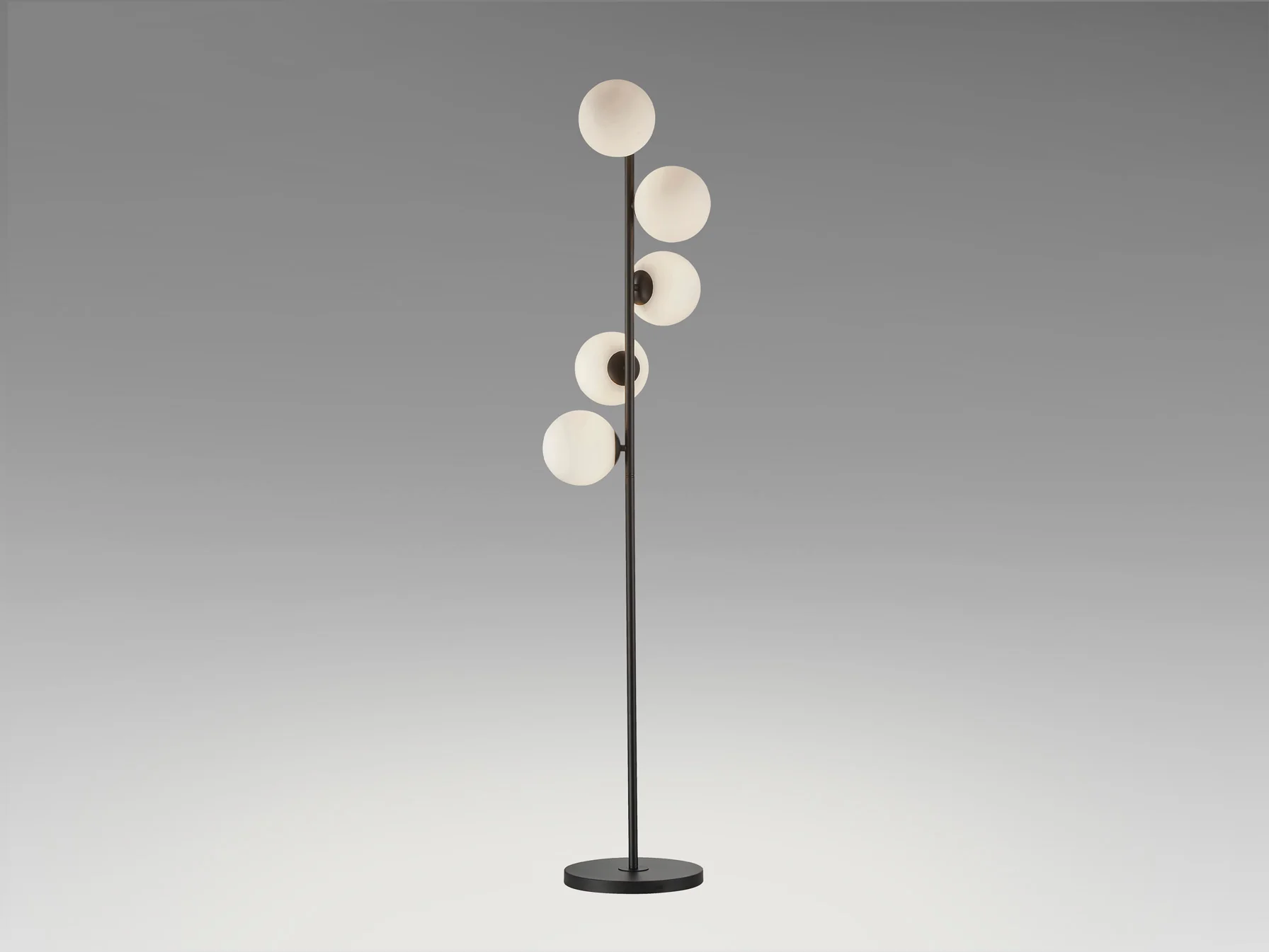 Inoa Floor Lamp- Black-Smoke-Amber/ Black-Opal Finishes - Image 5