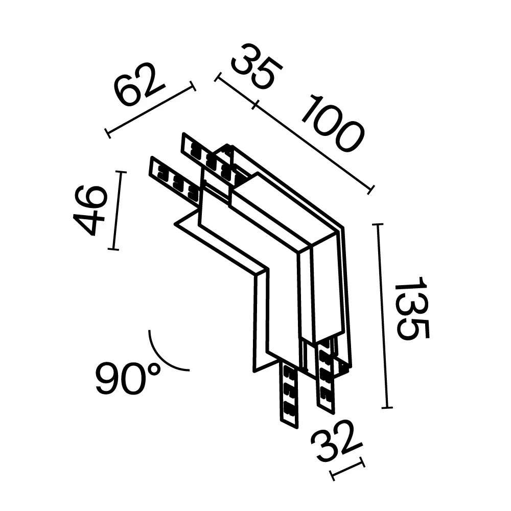 Internal L-connector Exility recessed - Image 17