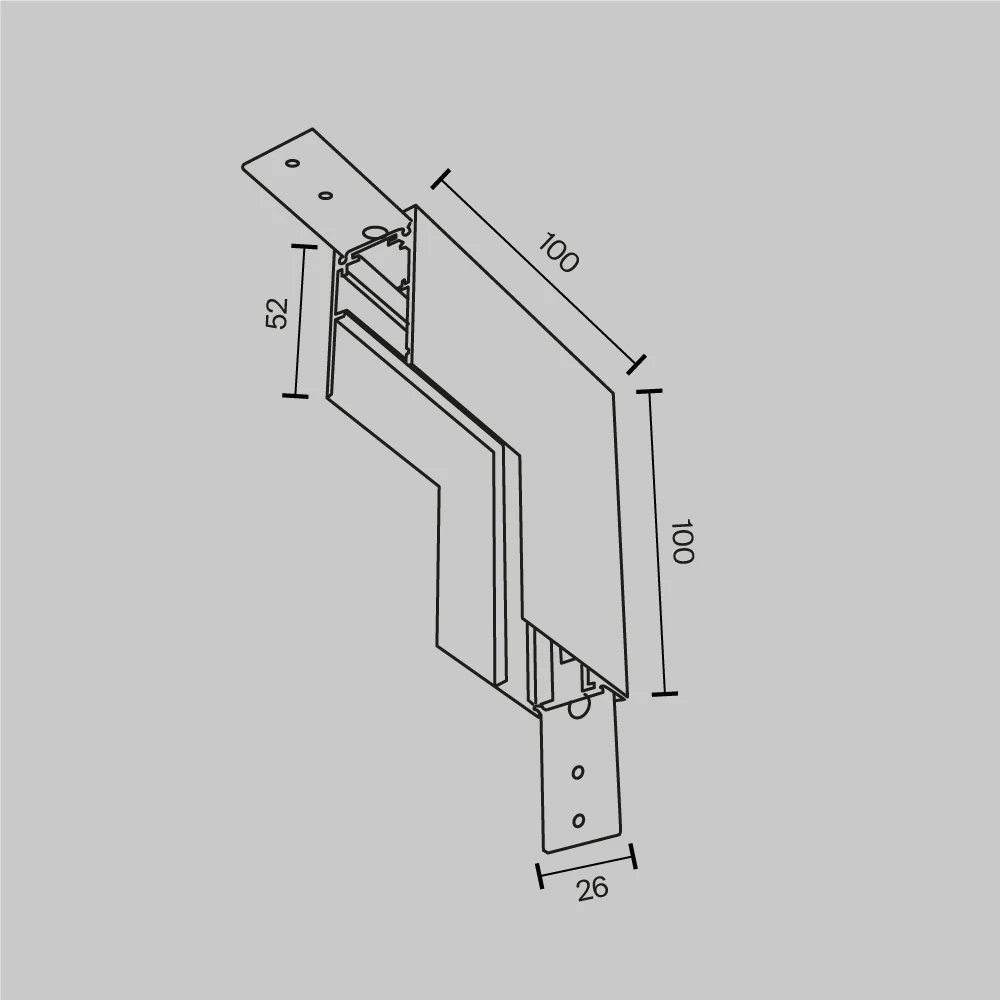 Internal L-connector Exility surface-mounted - Image 8