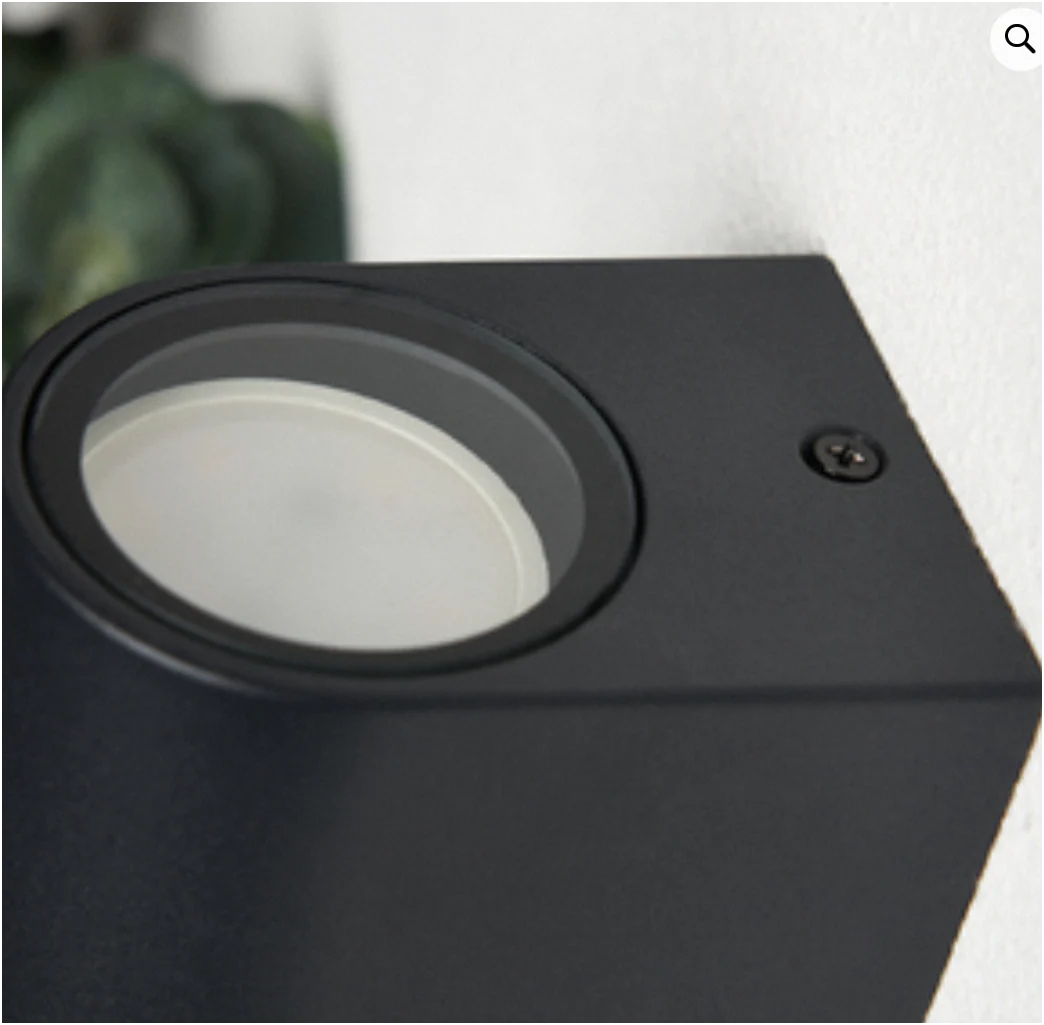 Iona 1/2Lt Up and Down Outdoor Wall Light- Black - Image 4