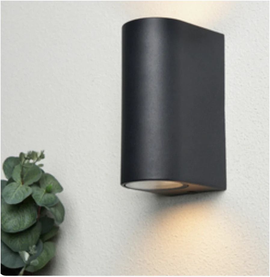 Iona 1/2Lt Up and Down Outdoor Wall Light- Black - Image 5