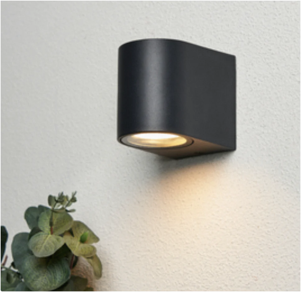 Iona 1/2Lt Up and Down Outdoor Wall Light- Black - Image 9