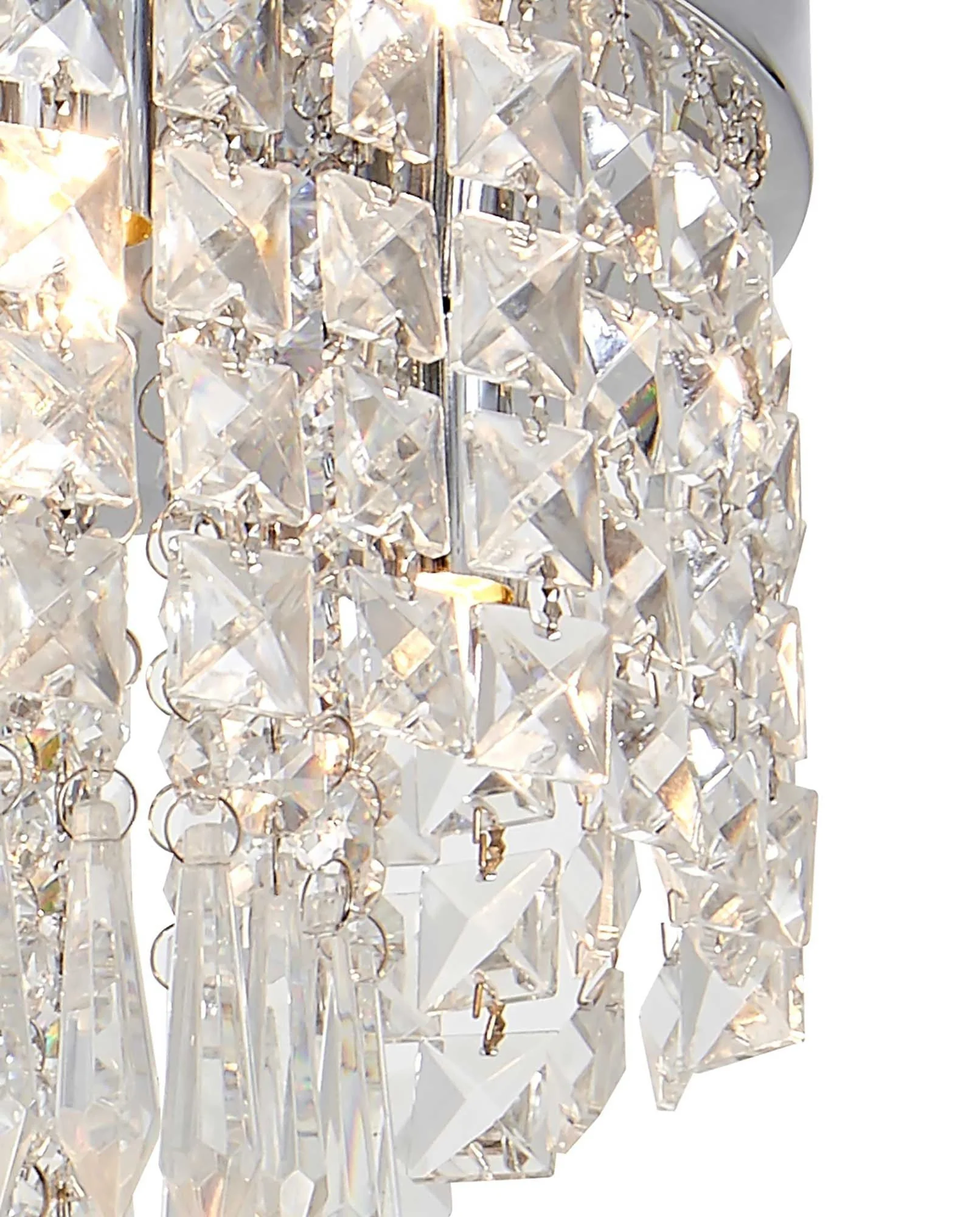 Iona Ceiling Light, 4 x G9, IP44, Polished Chrome/Crystal - Image 3