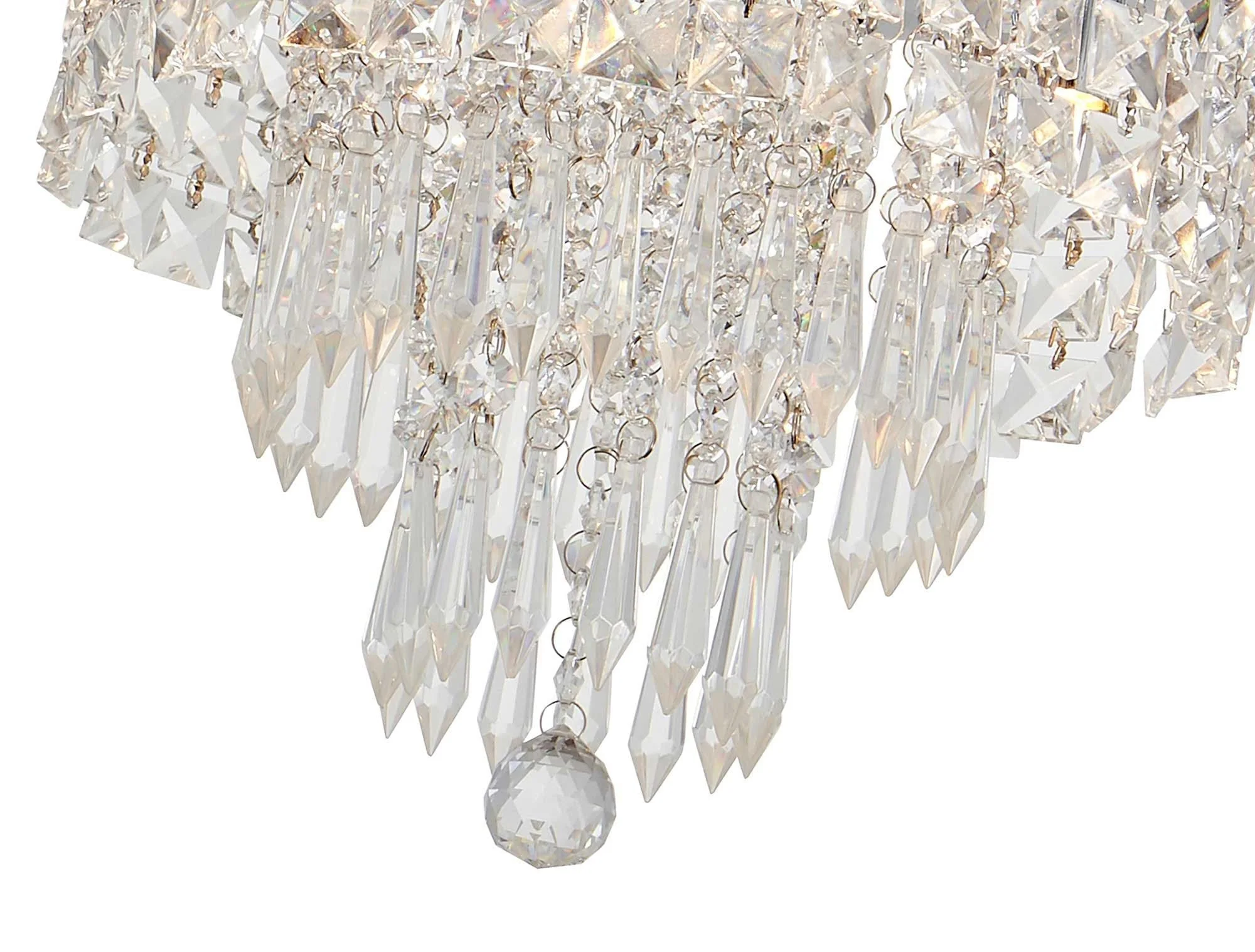 Iona Ceiling Light, 4 x G9, IP44, Polished Chrome/Crystal - Image 5