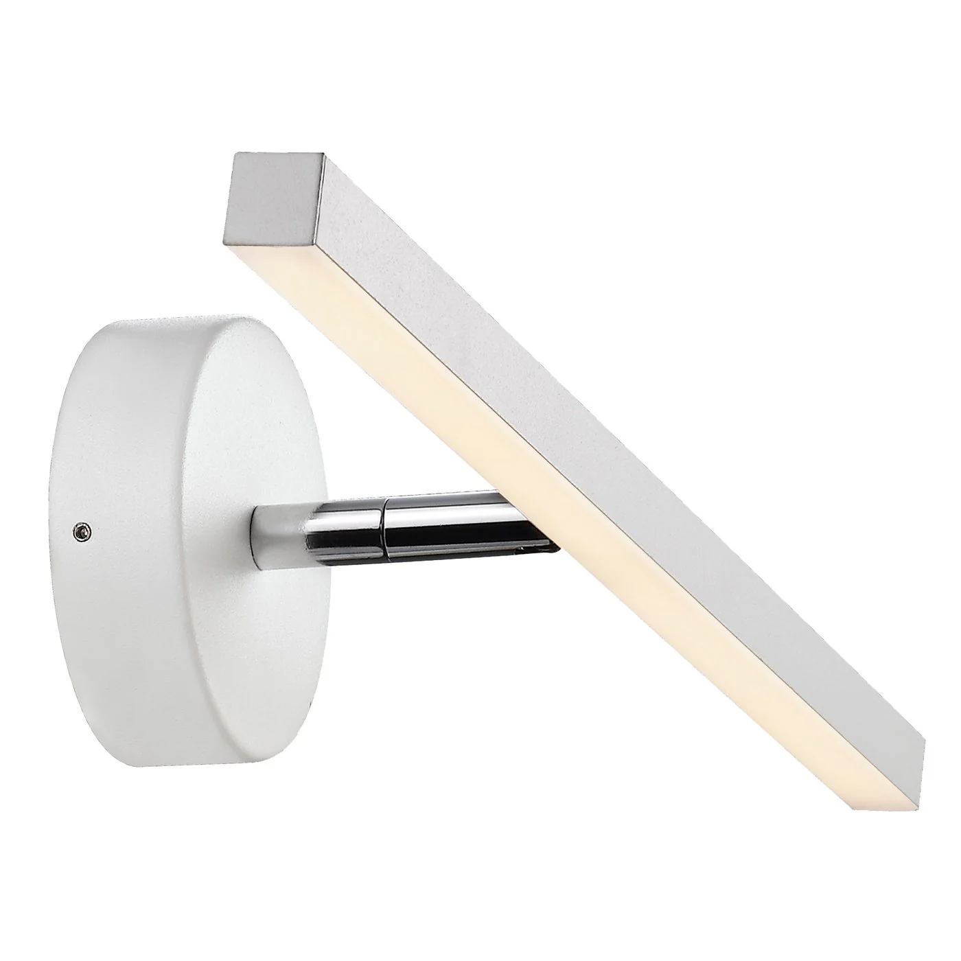 Ip S13 40/60 Wall light- Brushed steel/ White Finishes - Image 2