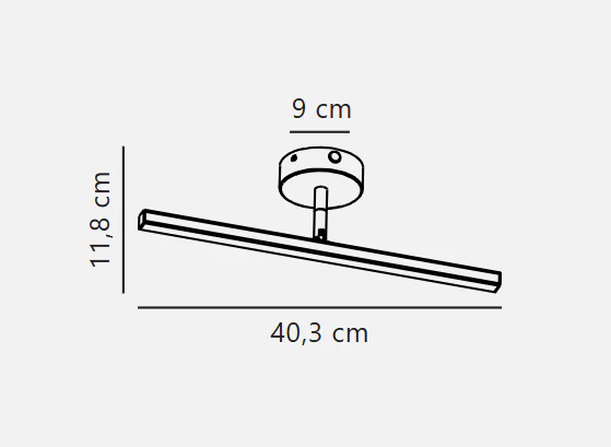 Ip S13 40/60 Wall light- Brushed steel/ White Finishes - Image 4