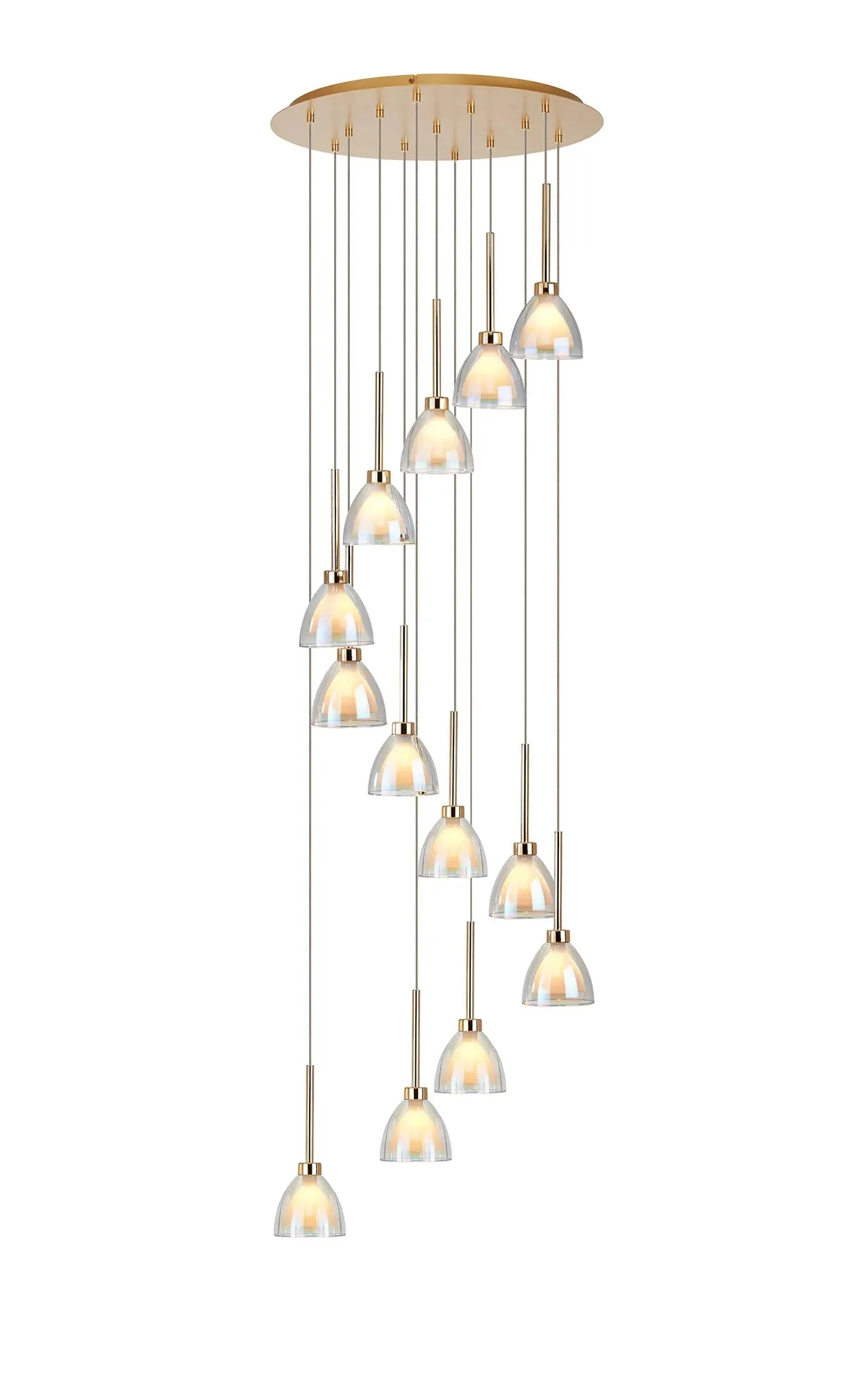 Ipswich Round Pendant With Curved Cone Glass G9 - Image 10