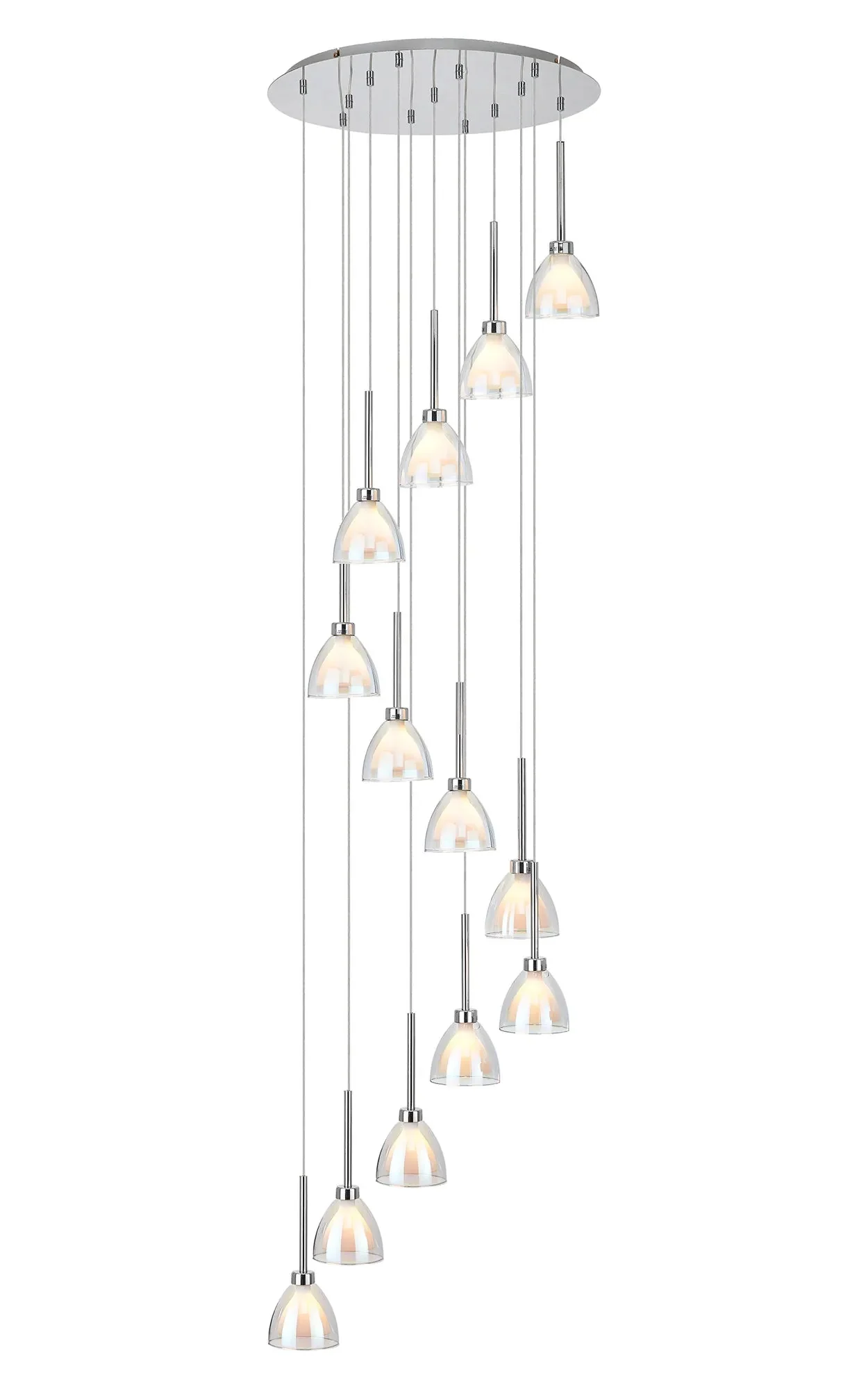 Ipswich Round Pendant With Curved Cone Glass G9 - Image 11