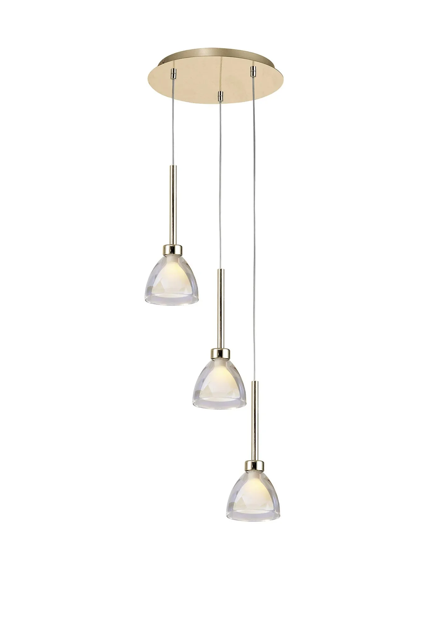 Ipswich Round Pendant With Curved Cone Glass G9 - Image 2