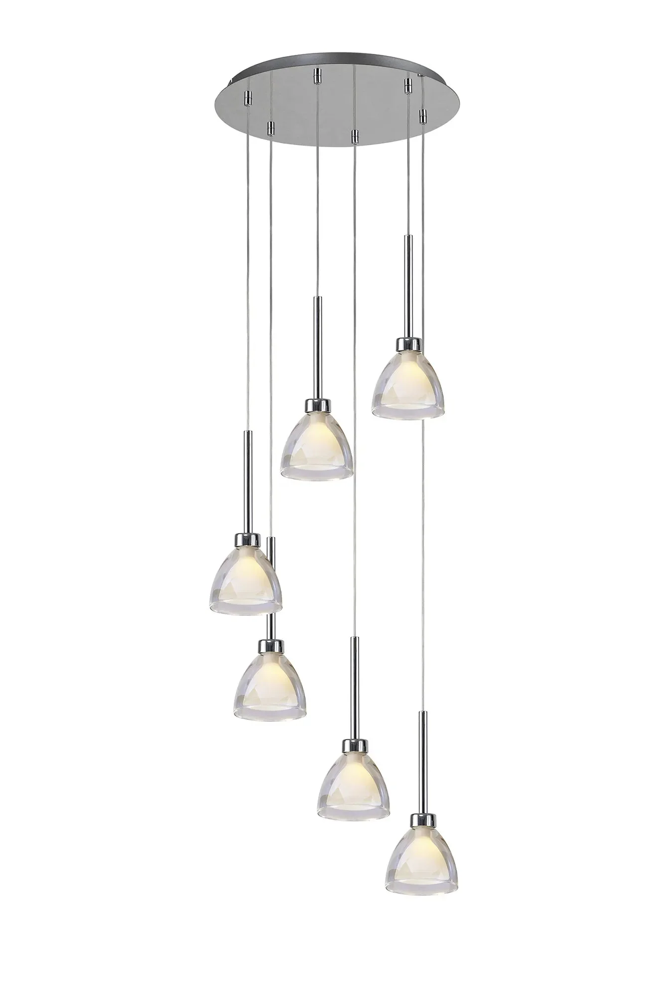 Ipswich Round Pendant With Curved Cone Glass G9 - Image 5