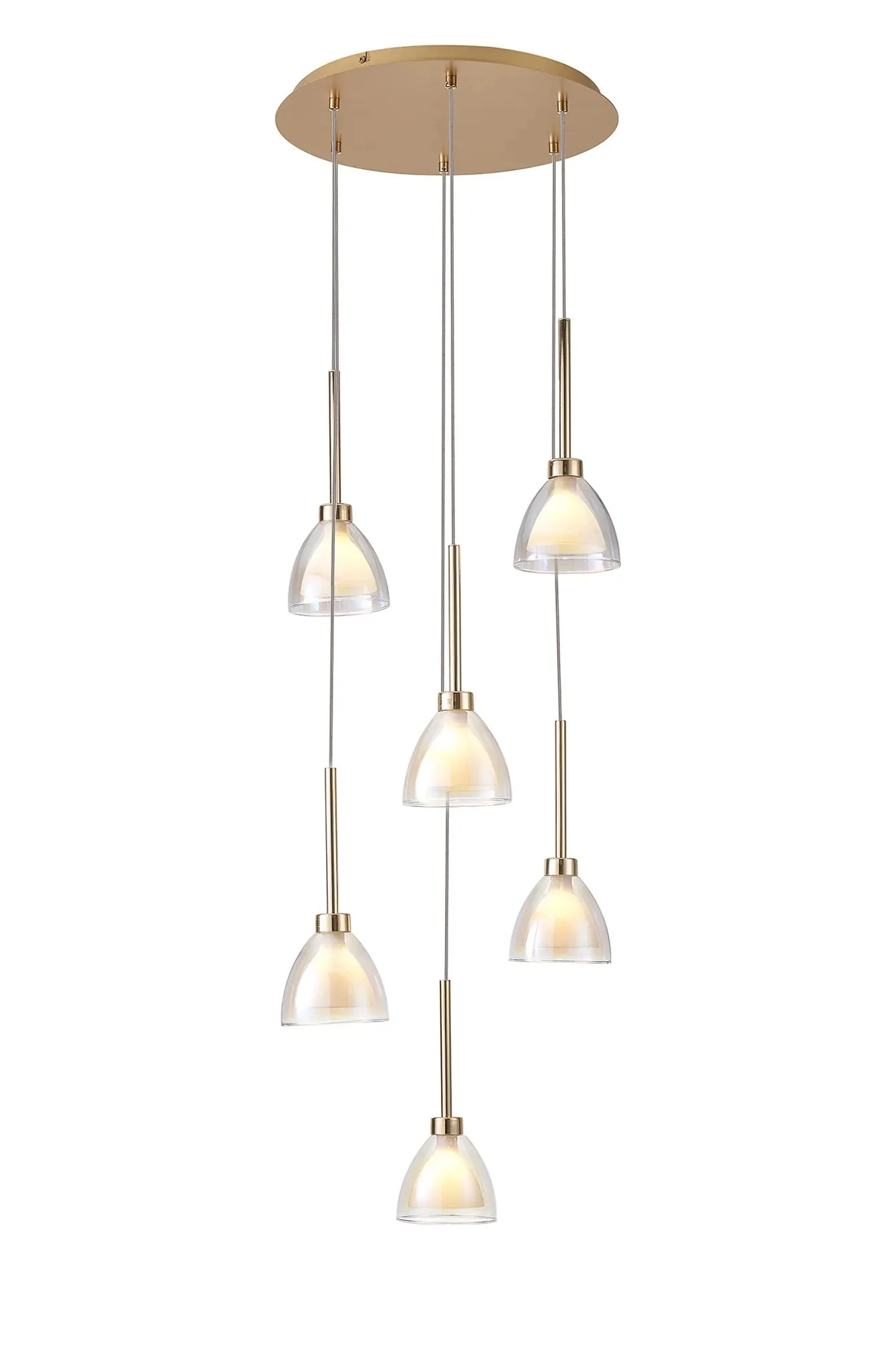 Ipswich Round Pendant With Curved Cone Glass G9 - Image 6