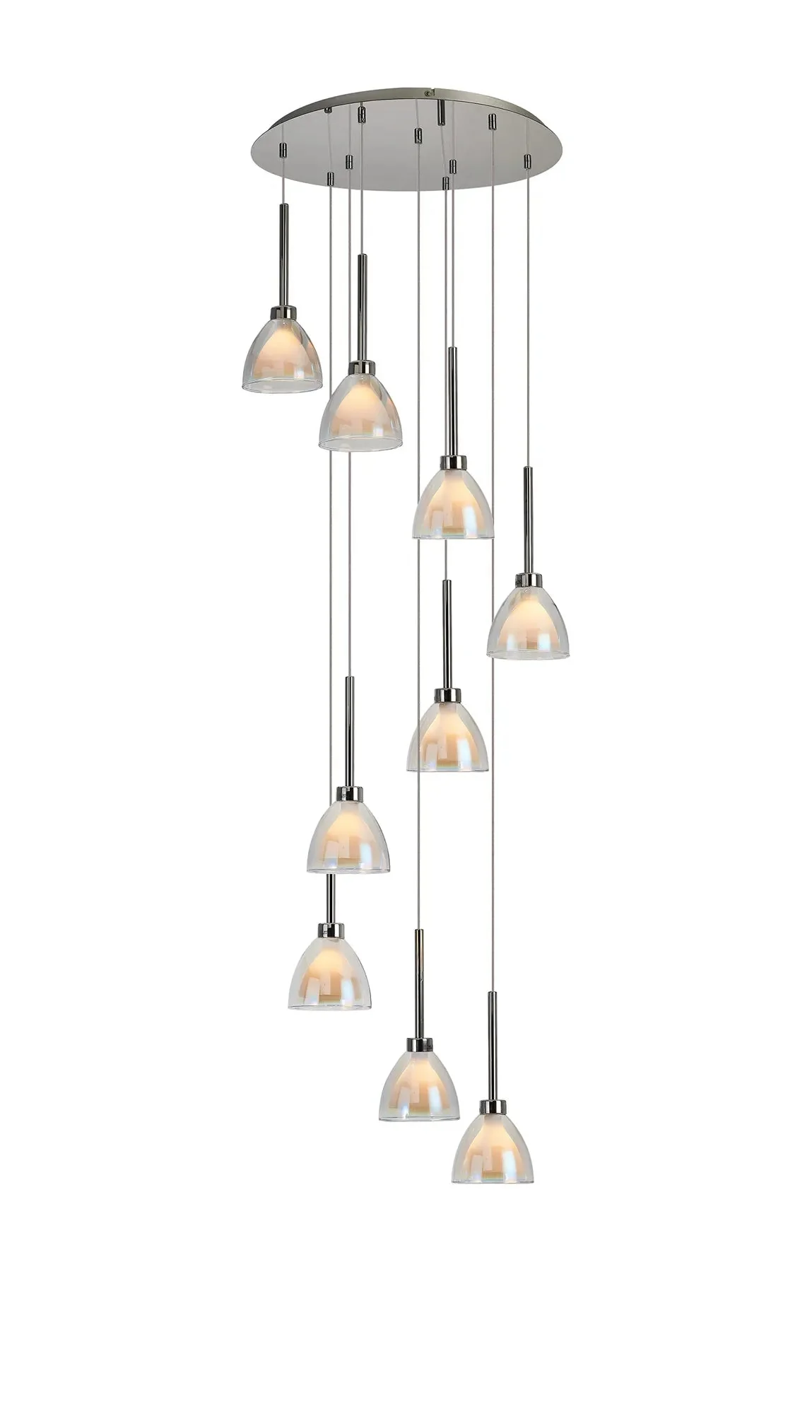 Ipswich Round Pendant With Curved Cone Glass G9 - Image 8