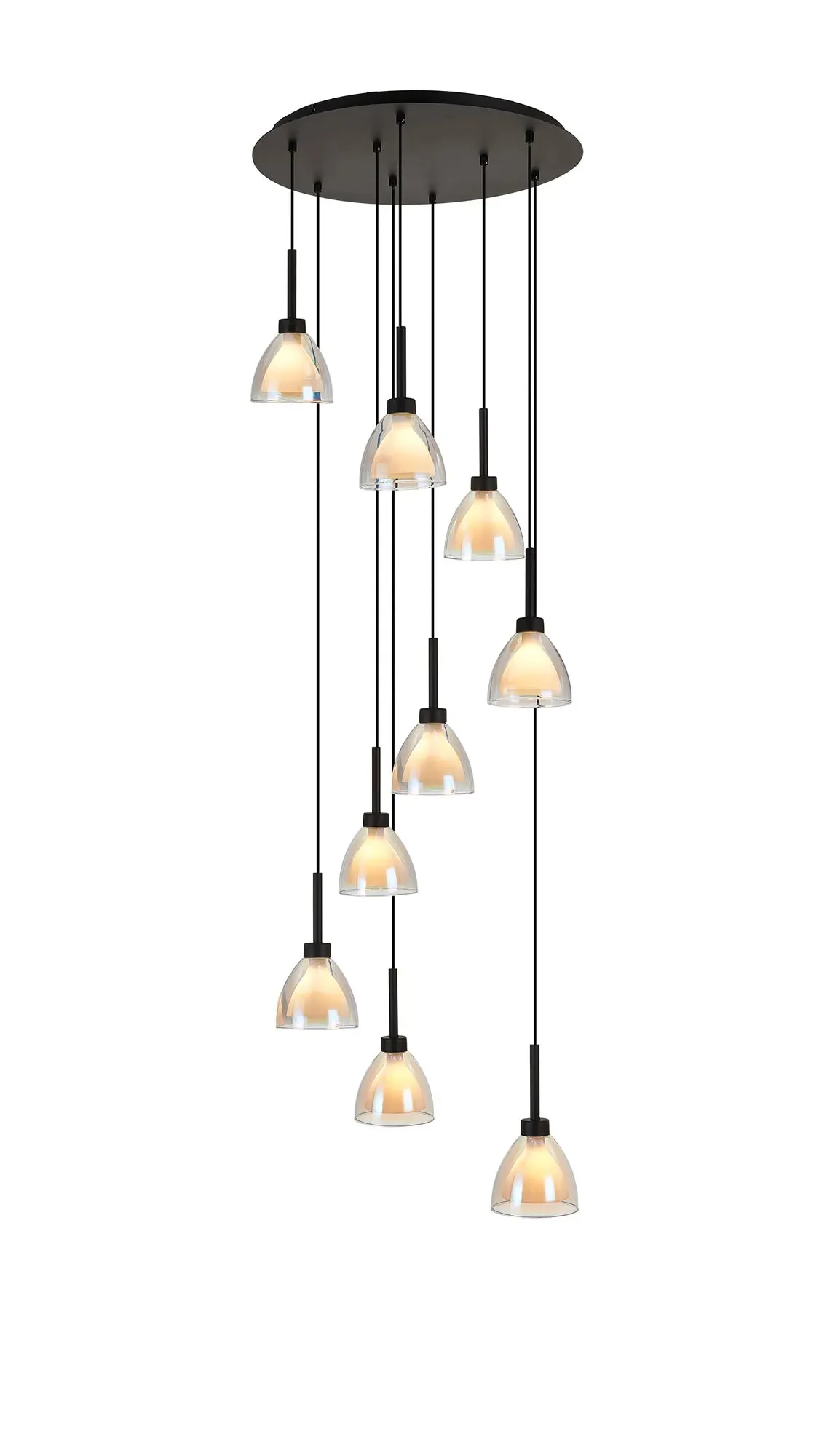 Ipswich Round Pendant With Curved Cone Glass G9 - Image 9