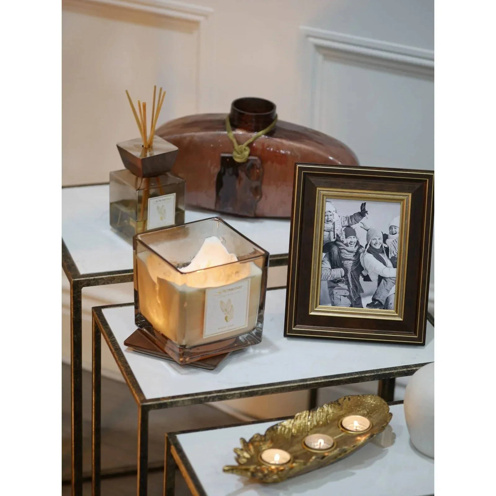Irma Set of 3 Tables -Marble Top Finish - Image 4