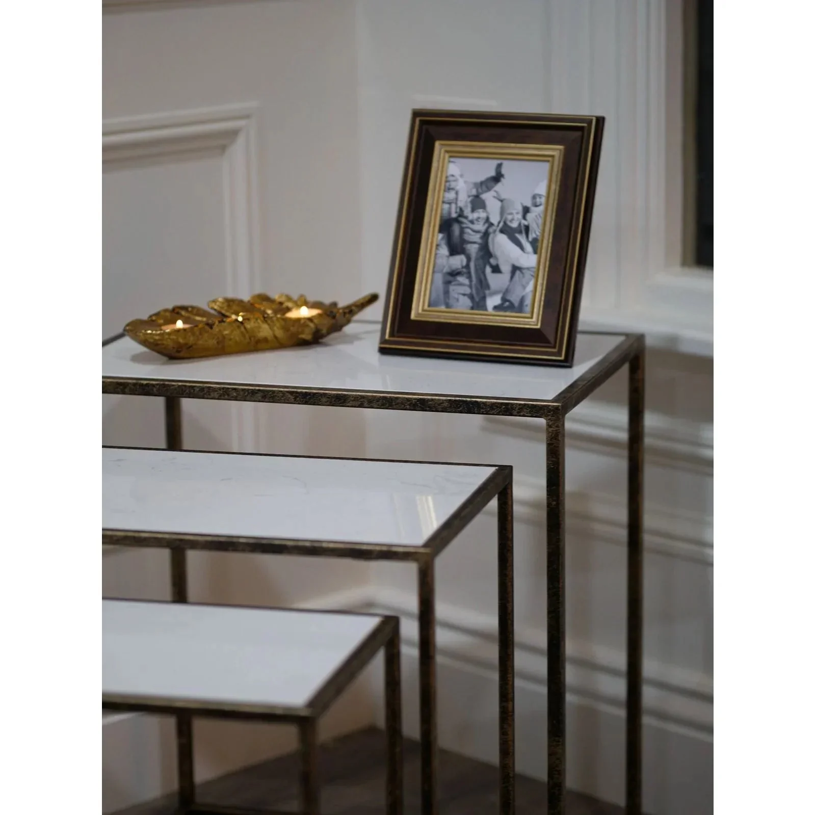 Irma Set of 3 Tables -Marble Top Finish - Image 5