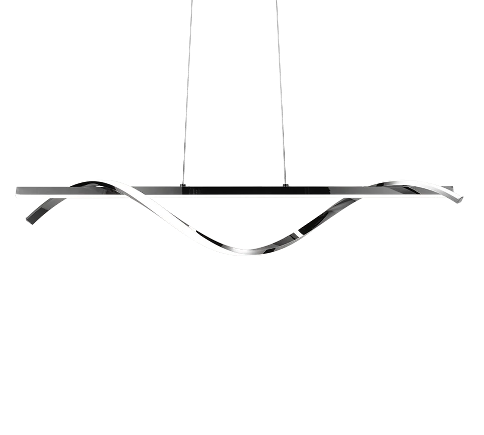 Isabel LED Linear Pendant - Chrome - Image 4