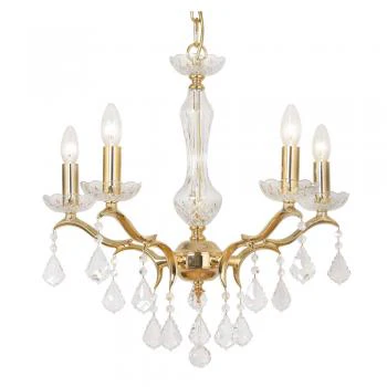 Isabella 5/6 Ceiling Light- Gold & Chrome Finishes - Image 2