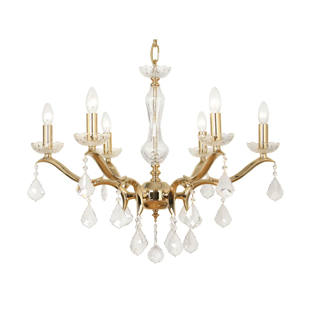 Isabella 5/6 Ceiling Light- Gold & Chrome Finishes - Image 3