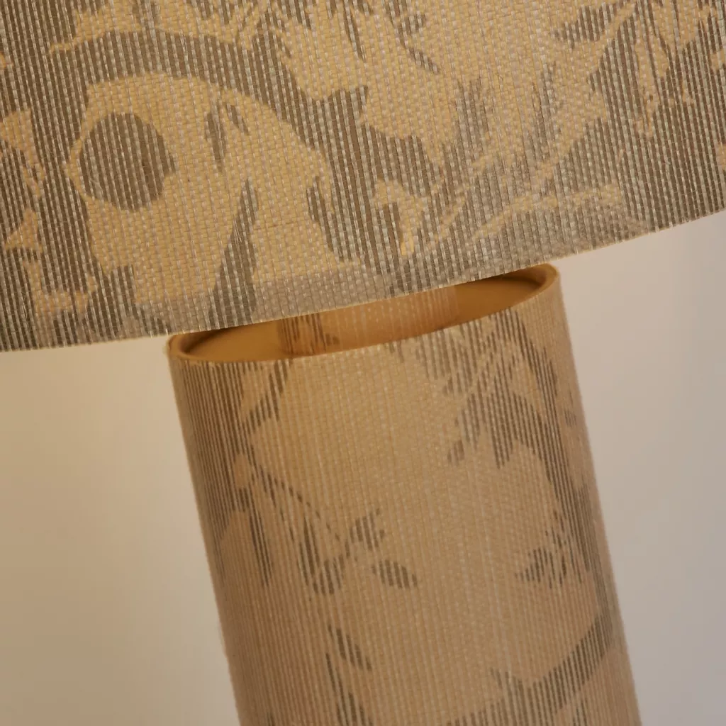 Isla 1Lt Table Lamp- Recycled Paper and Black Metal - Image 4