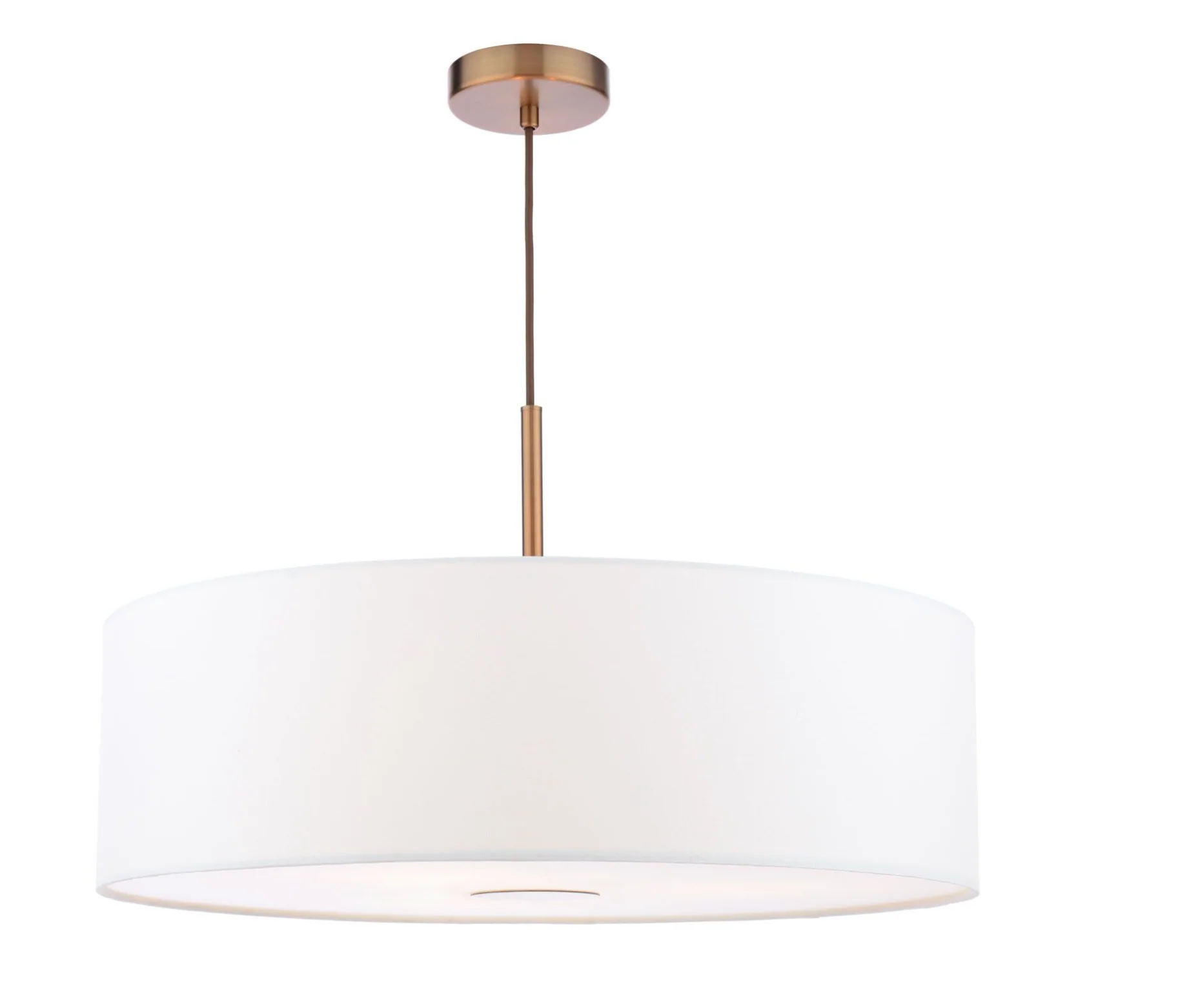 Isla 3 Light Pendant- Antique Bronze and Ivory Shade - Image 2