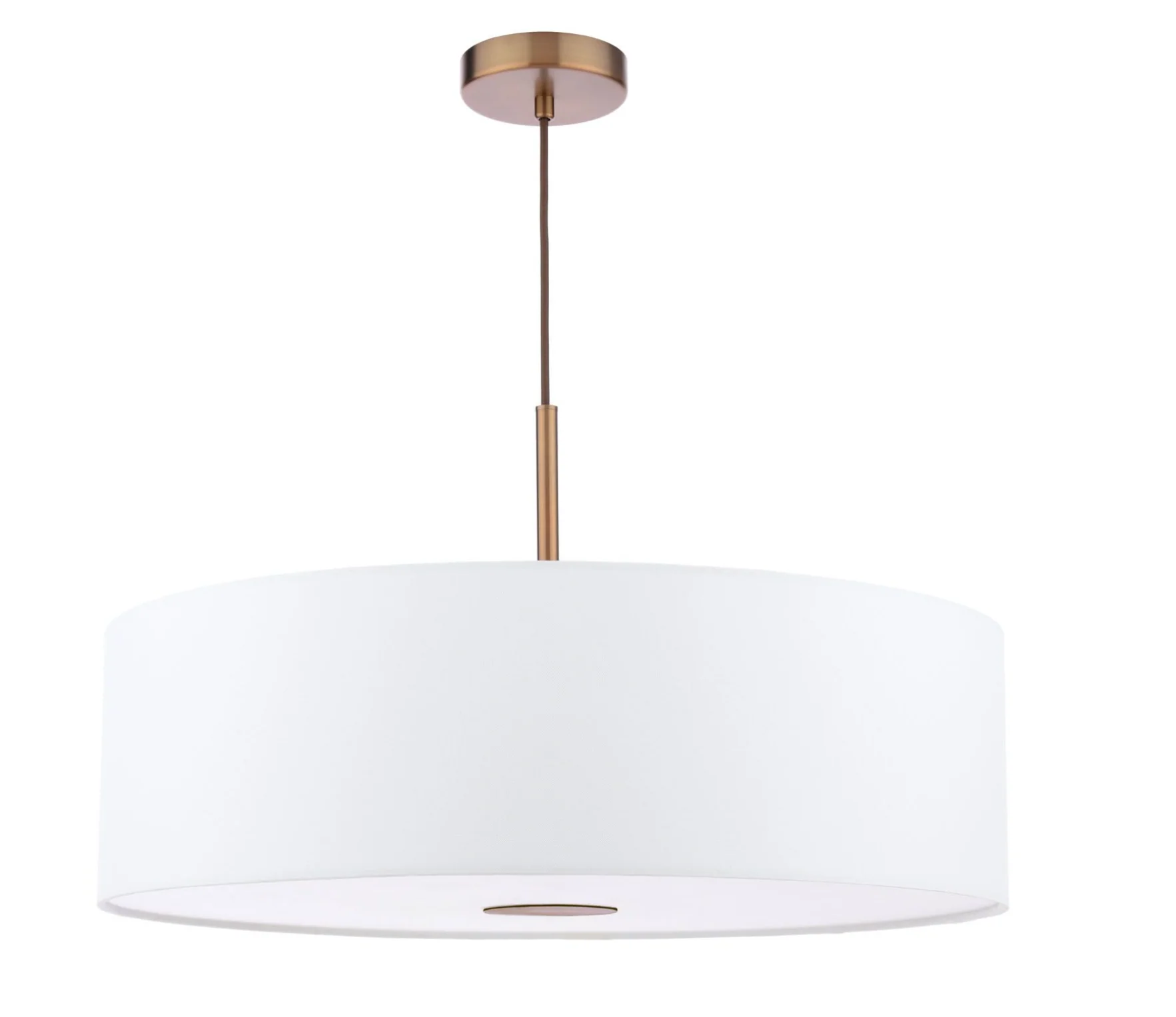 Isla 3 Light Pendant- Antique Bronze and Ivory Shade - Image 3