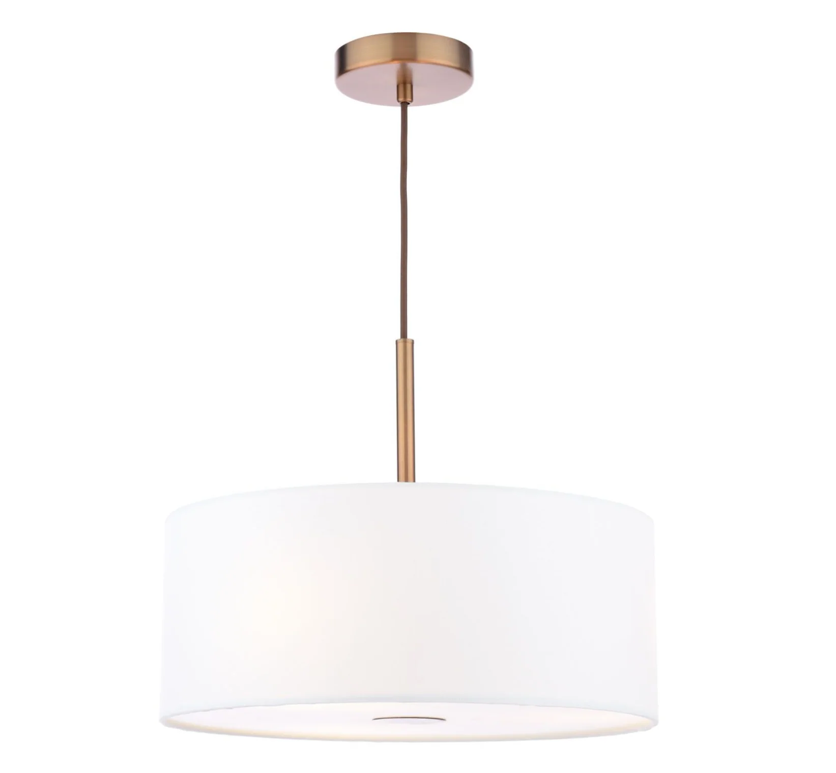 Isla 3 Light Pendant- Antique Bronze and Ivory Shade - Image 7
