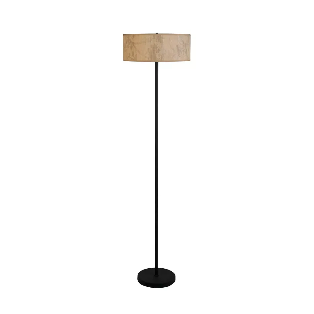 Isla 3Lt Floor Lamp- Recycled Paper Shade and Black Metal - Image 5