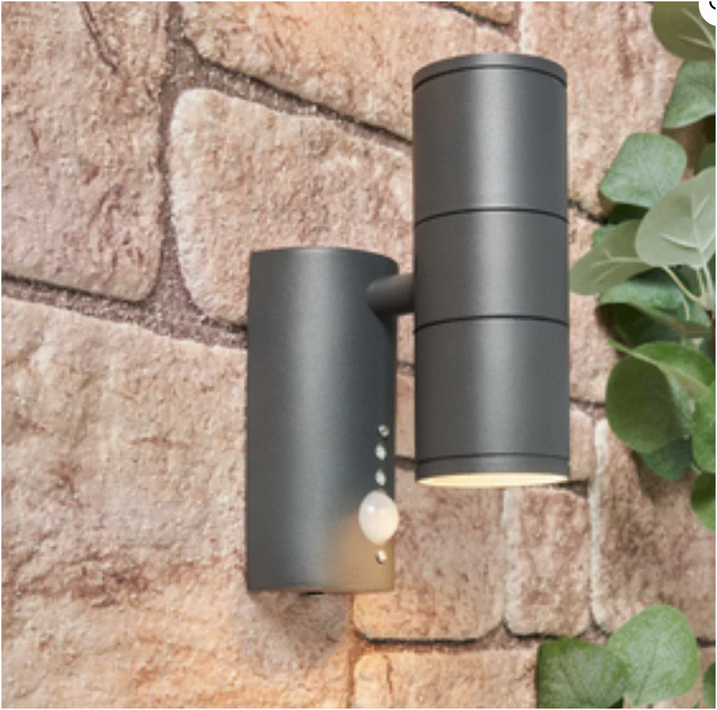 Islay Up Down Outdoor Wall Light with PIR Sensor- Various Finishes - Image 12
