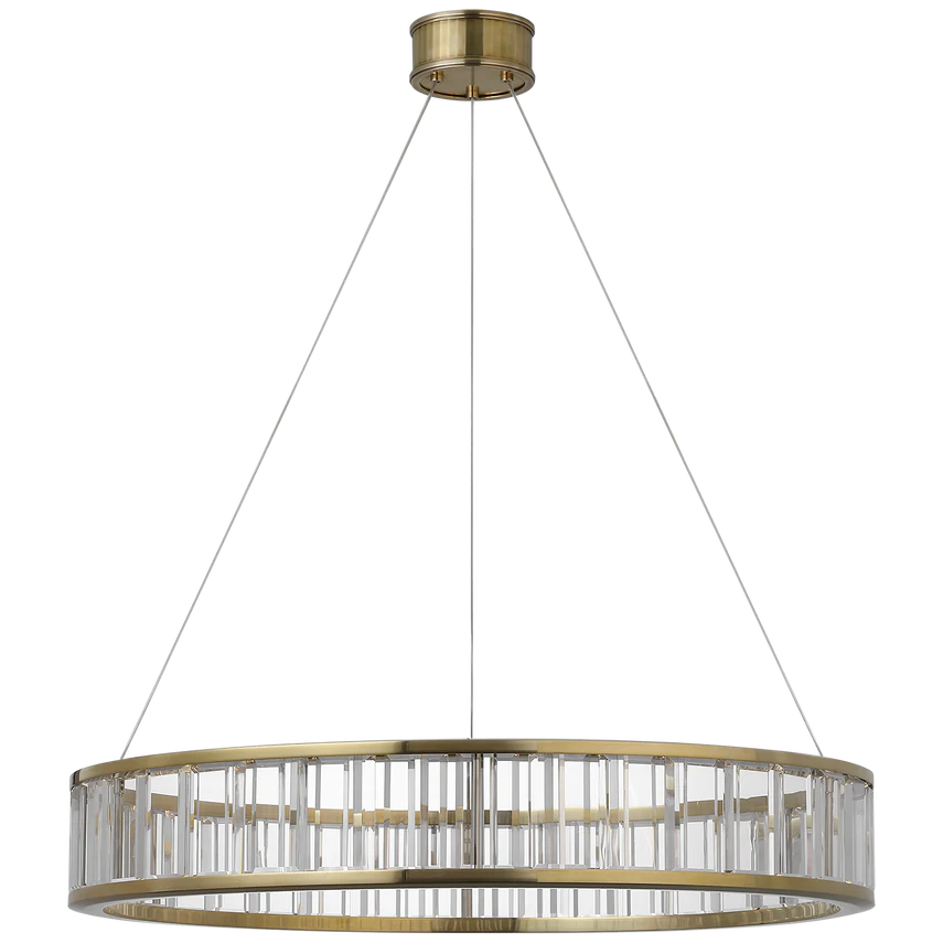 Iterna LED Ring Chandelier - Glass/Alabaster - Image 2