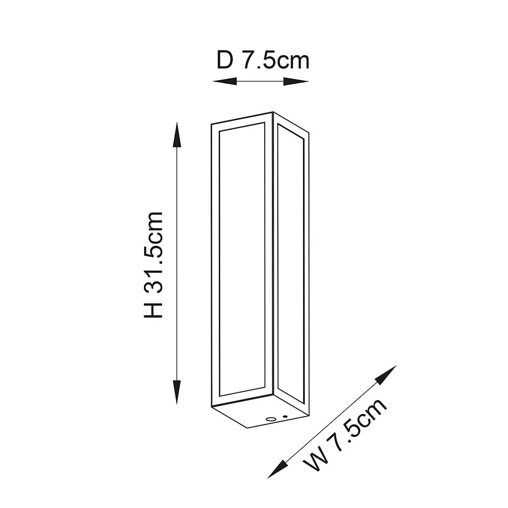 Ithaca 1/2Lt Bathroom Wall Light IP44 - Frosted/Ribbed - Image 3